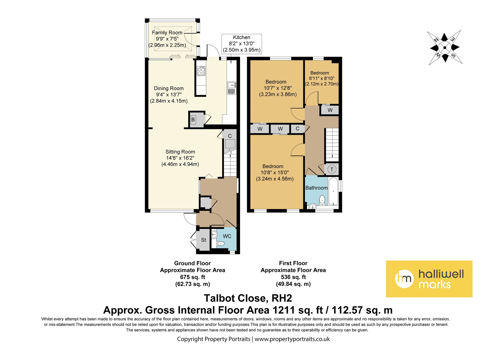 9 Talbot Close, Reigate floorplan