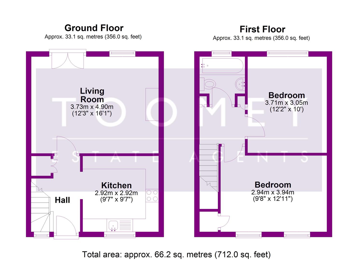 Flat 22, Fenning Court, London Road, Mitcham floorplan
