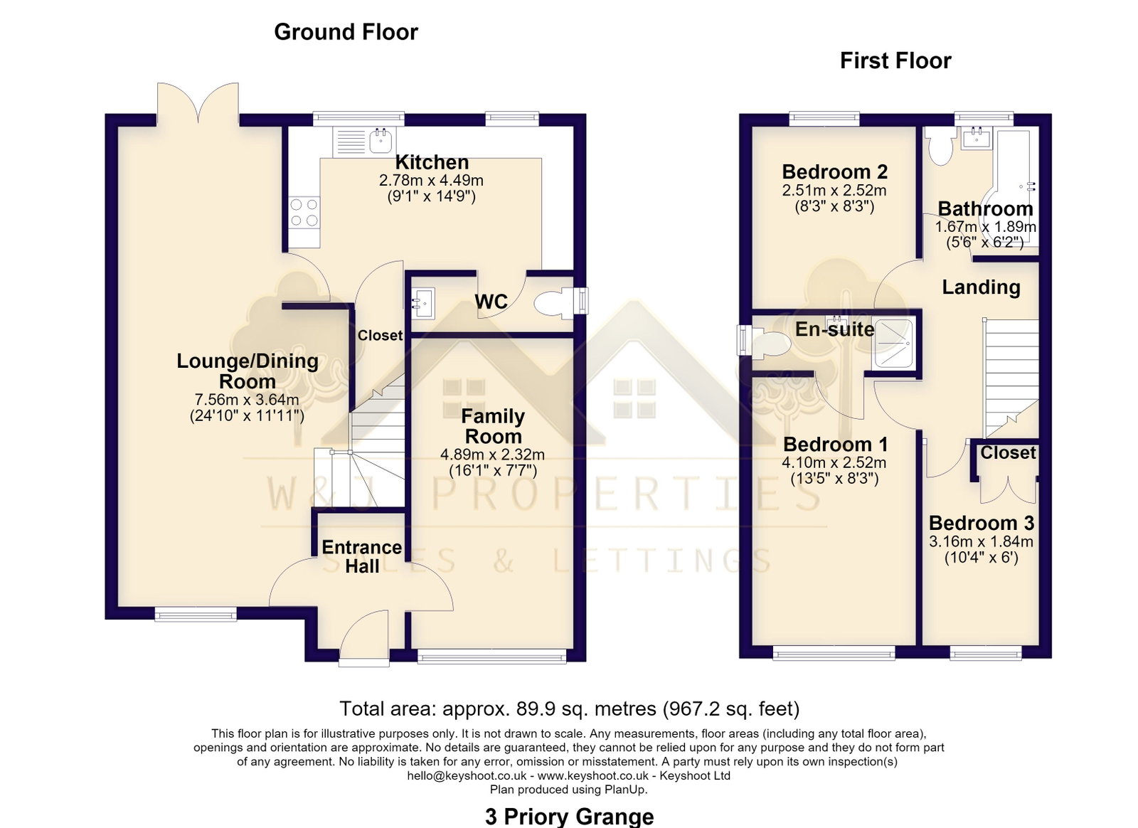 3, Priory Grange, Darwen floorplan