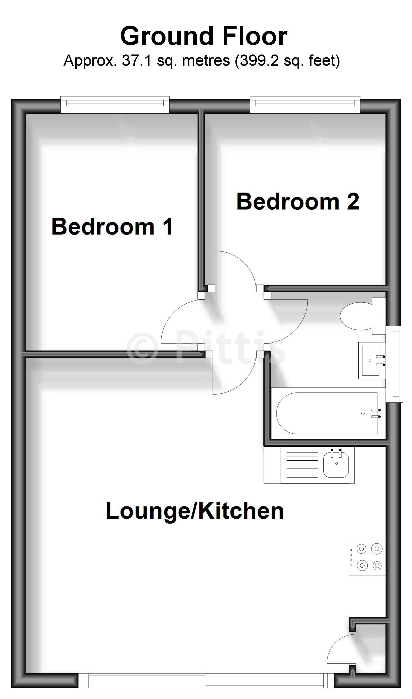 Cliff End, Monks Lane, Freshwater floorplan