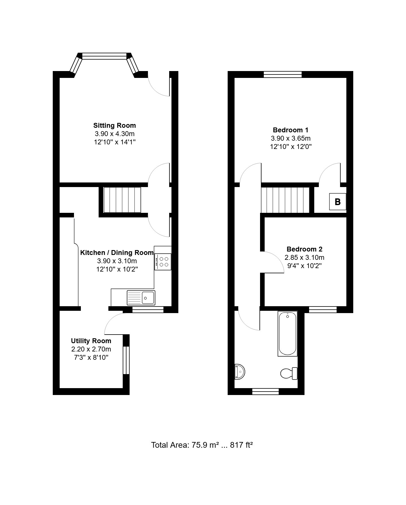 5 Lodge Road, Heacham, Norfolk floorplan