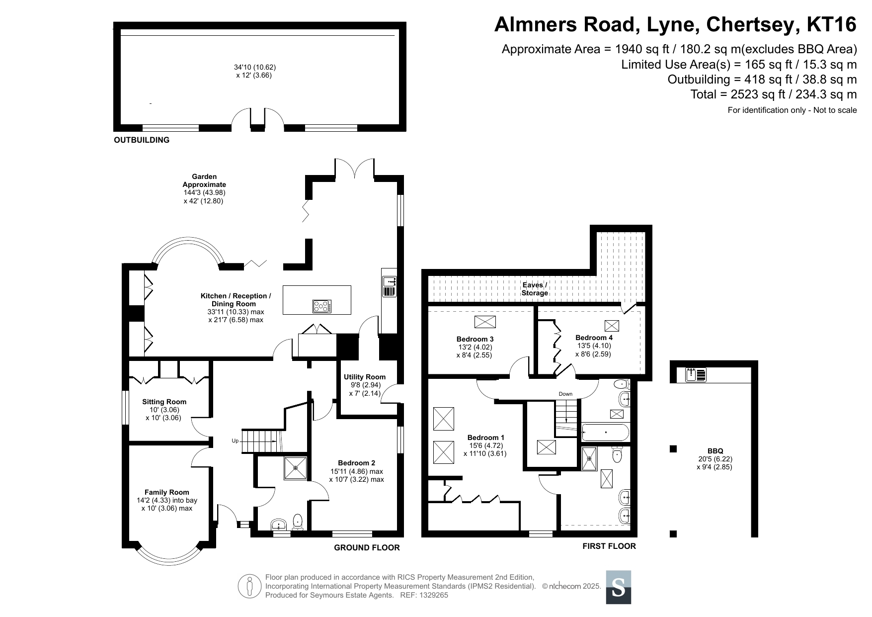 163, Almners Road, Chertsey floorplan