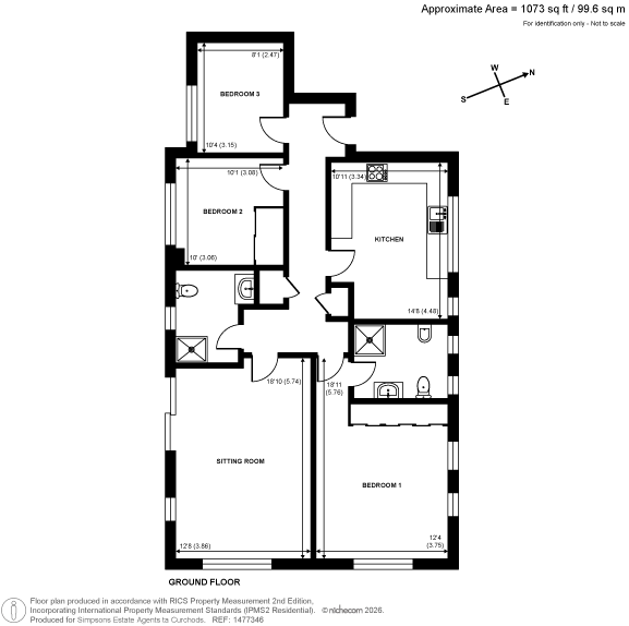 2 Beech Court,, The Warren, Oxshott floorplan