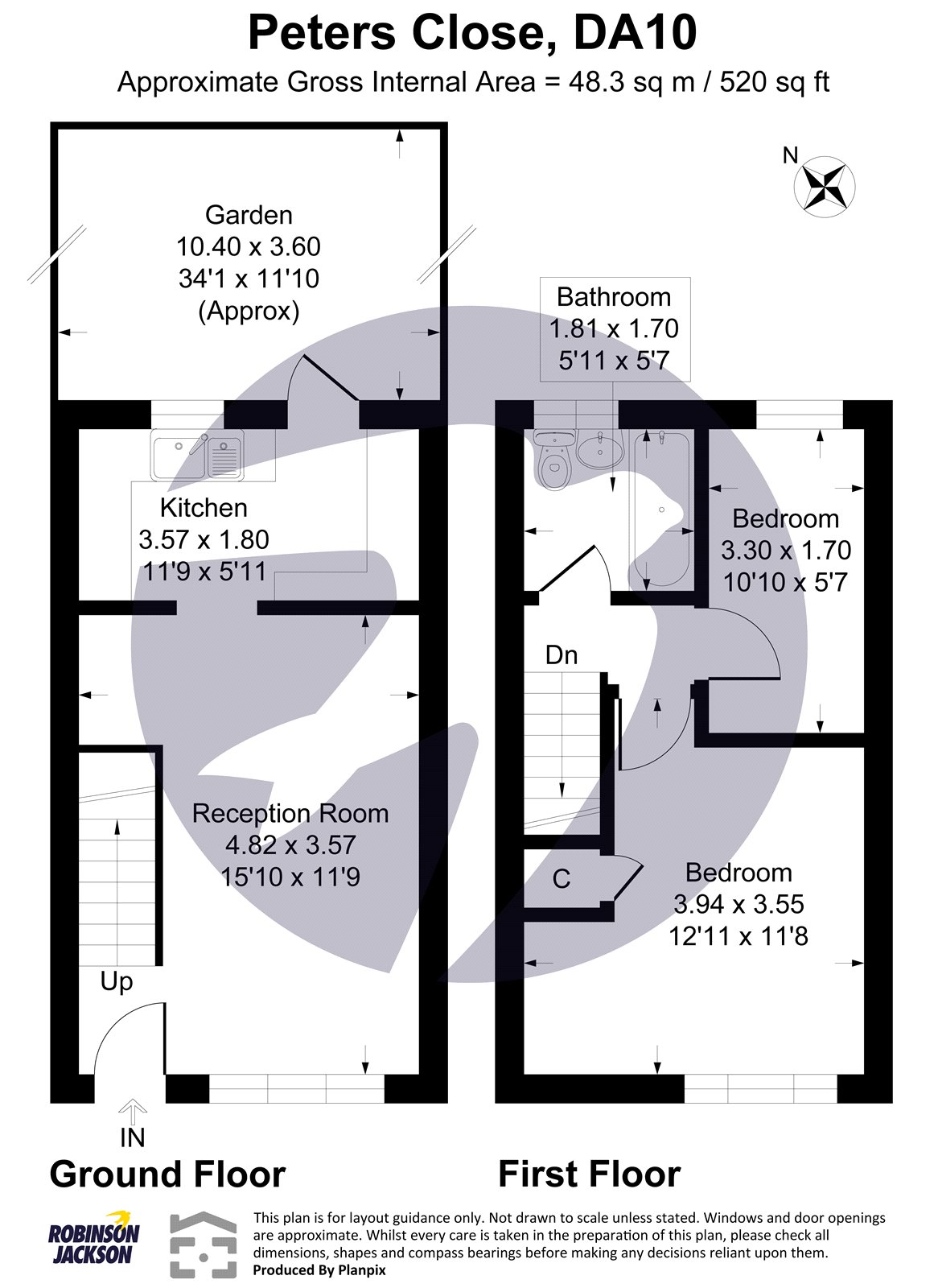 22, St. Peters Close, Kent floorplan