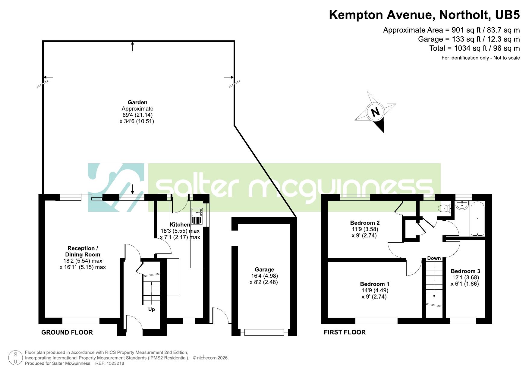 54, Kempton Avenue, Northolt floorplan
