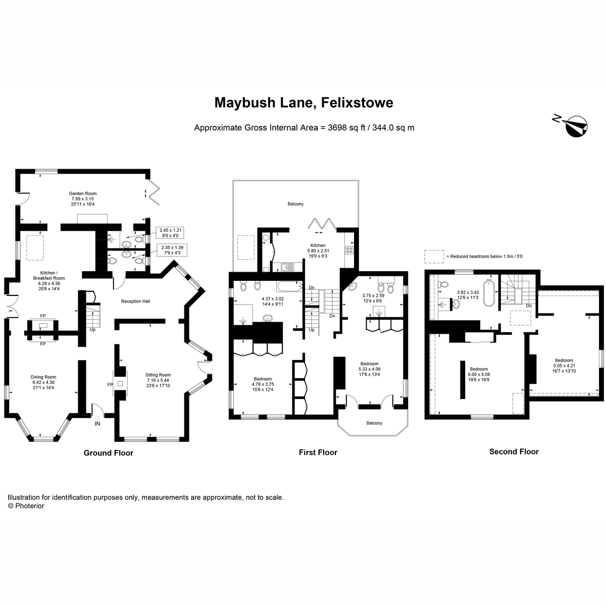 17, Maybush Lane, Felixstowe floorplan