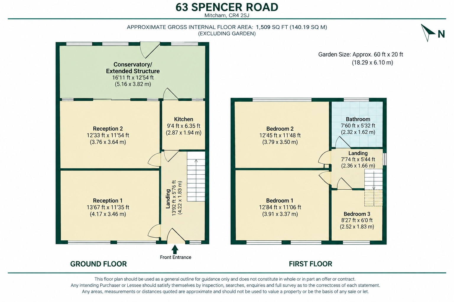 63, Spencer Road, Mitcham floorplan