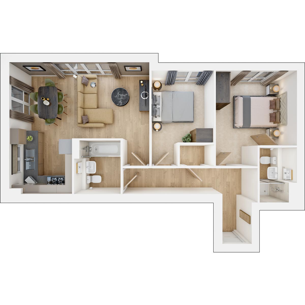 Flat 15. Falcon Court,, Webber Street, Surrey floorplan