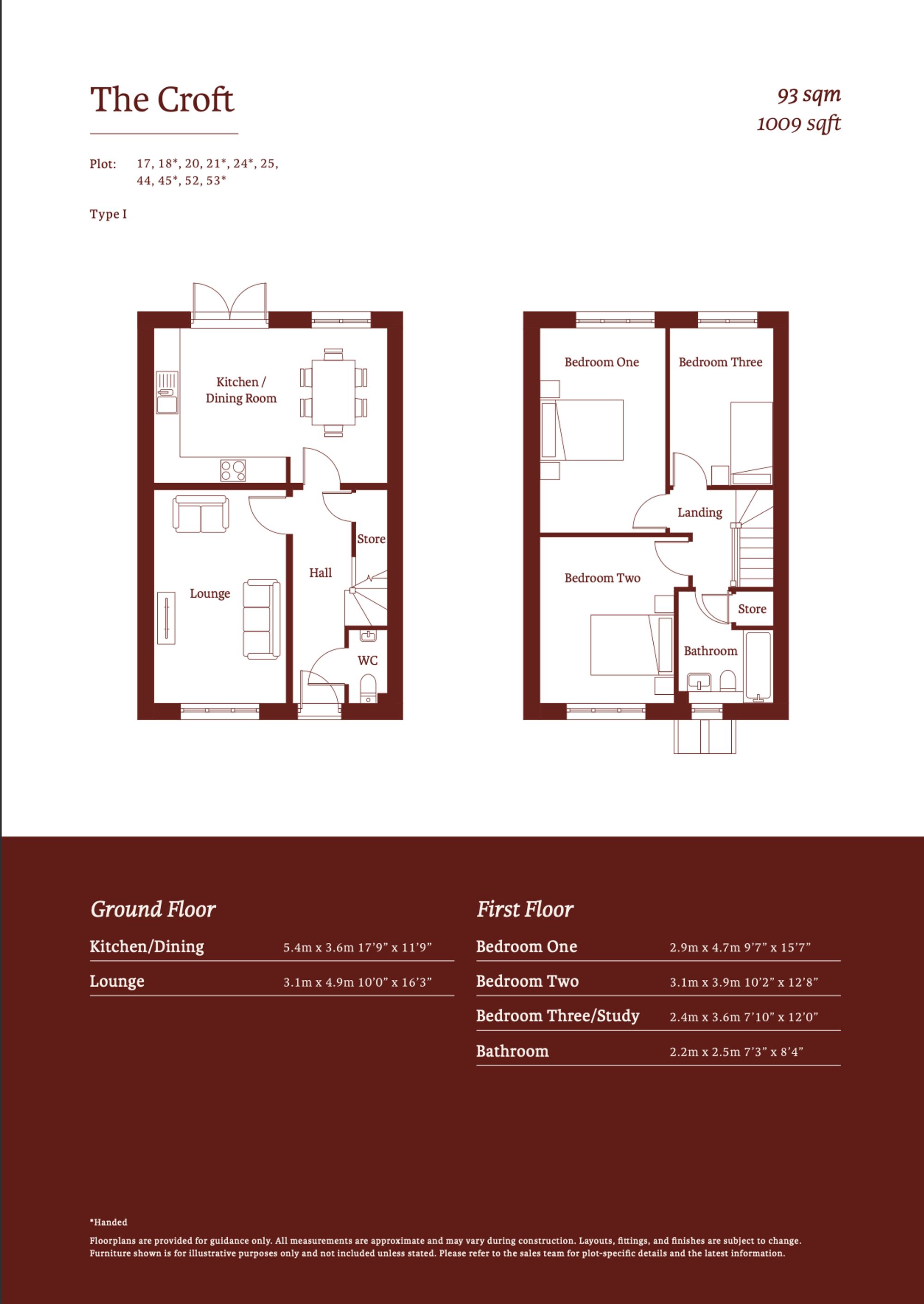 Plot 53, The Croft, Daisy Fields, Staffordshire floorplan