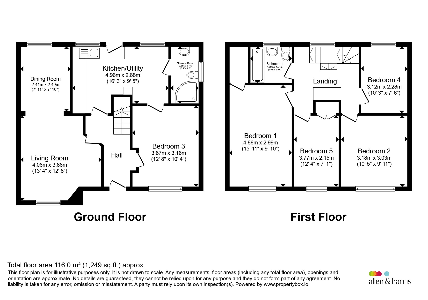 1, Clifton Road, Glasgow floorplan