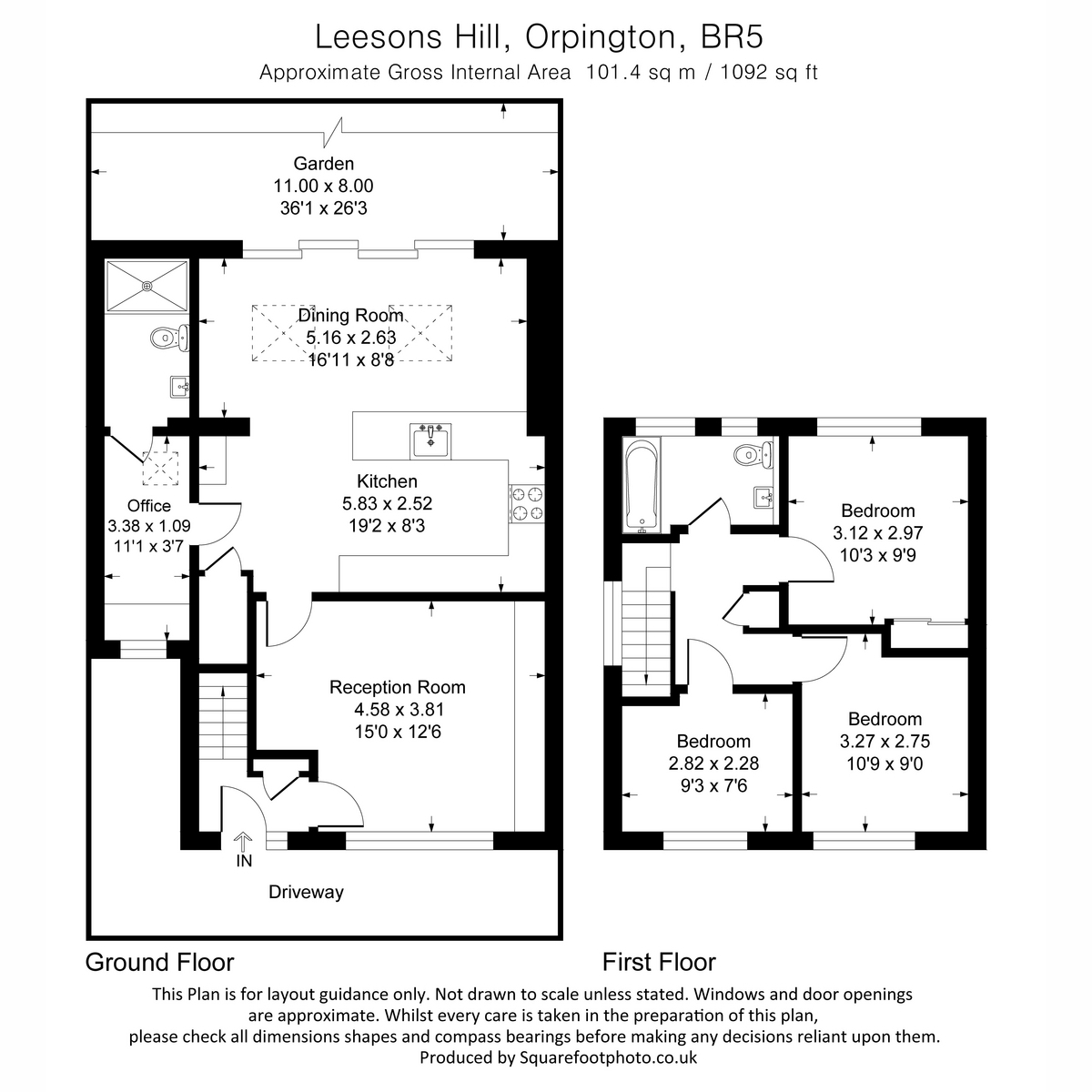 119, Leesons Hill, Orpington floorplan