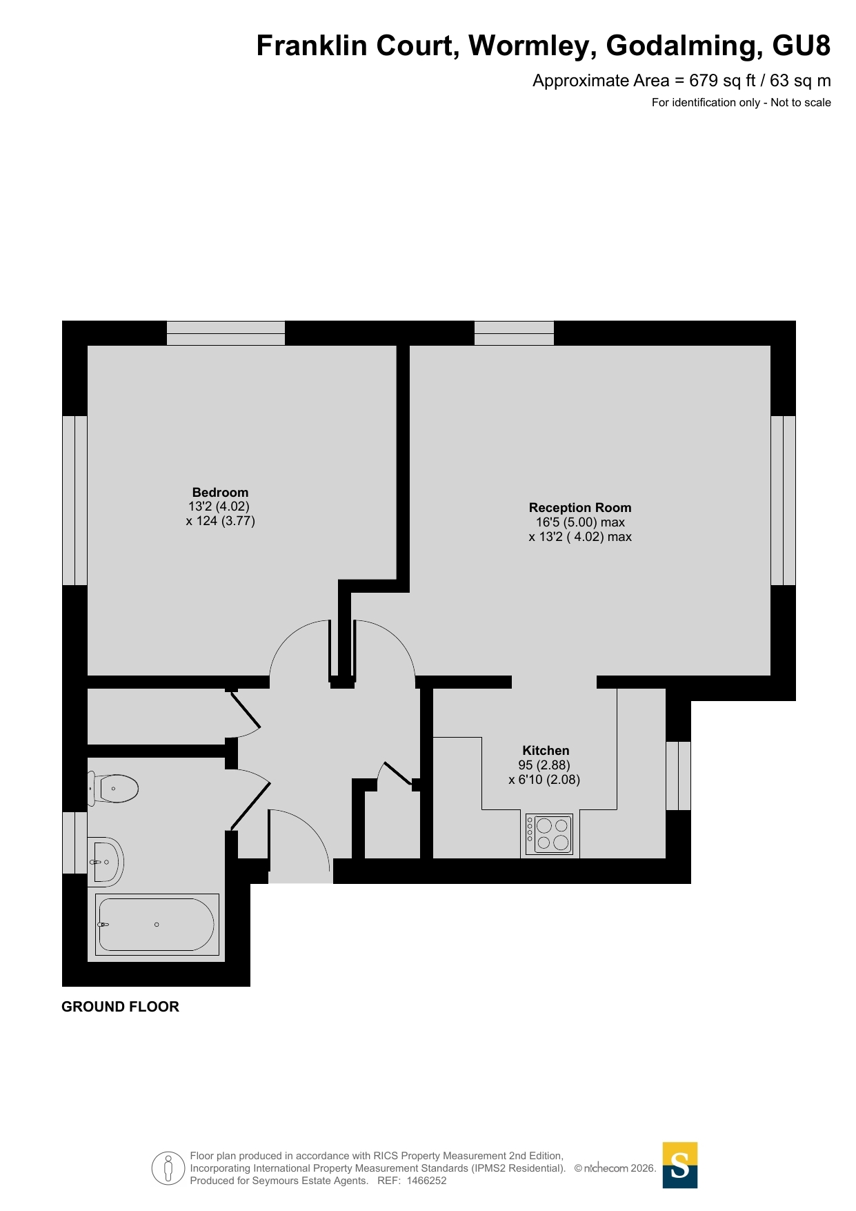 60, Franklin Court, Godalming floorplan