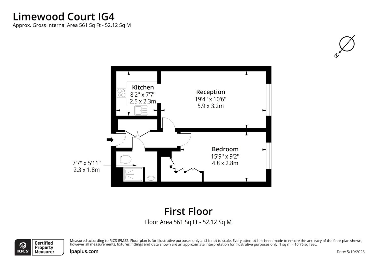 22, Limewood Court, Ilford floorplan