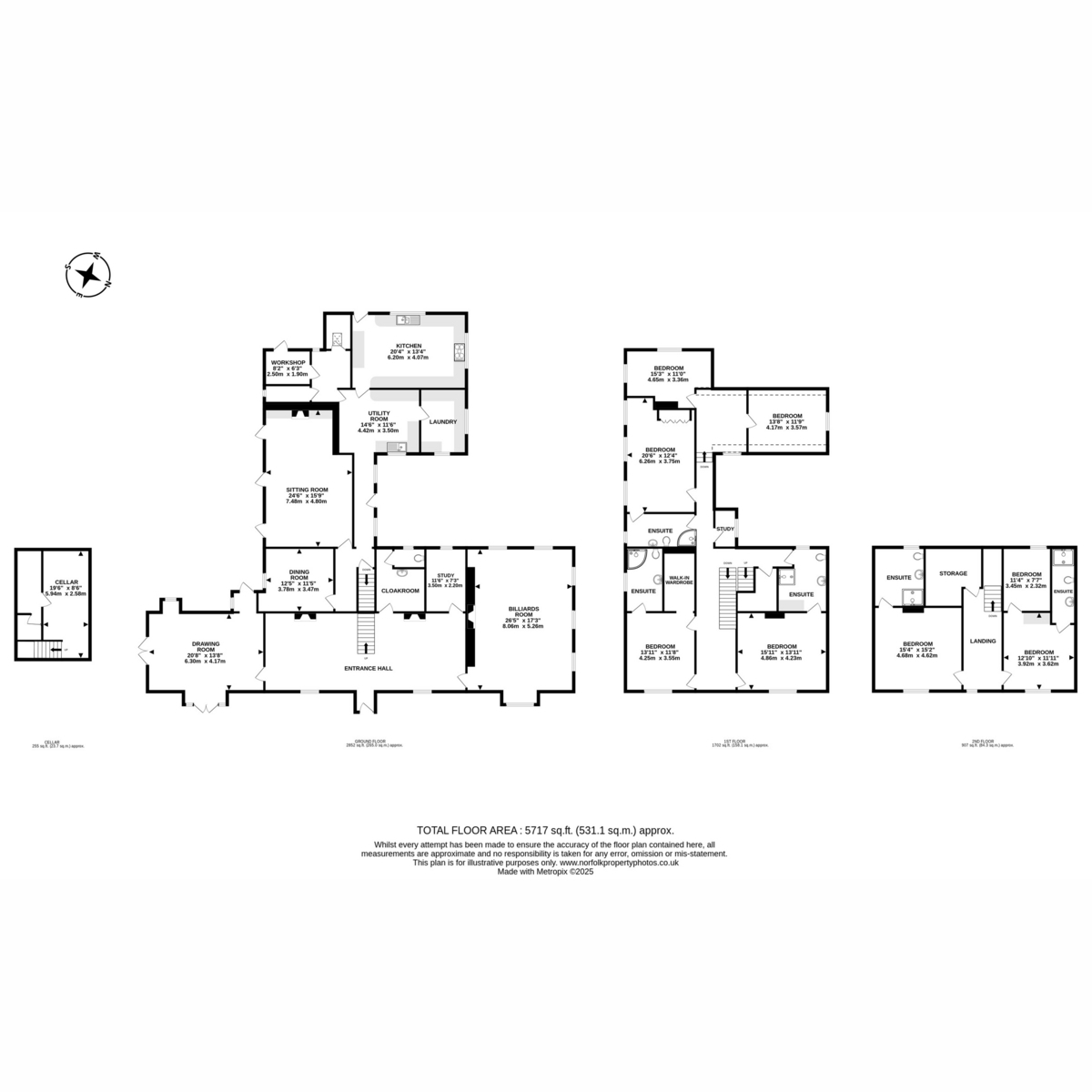 Flat Wrentham House, 86, Southwold Road, Beccles floorplan