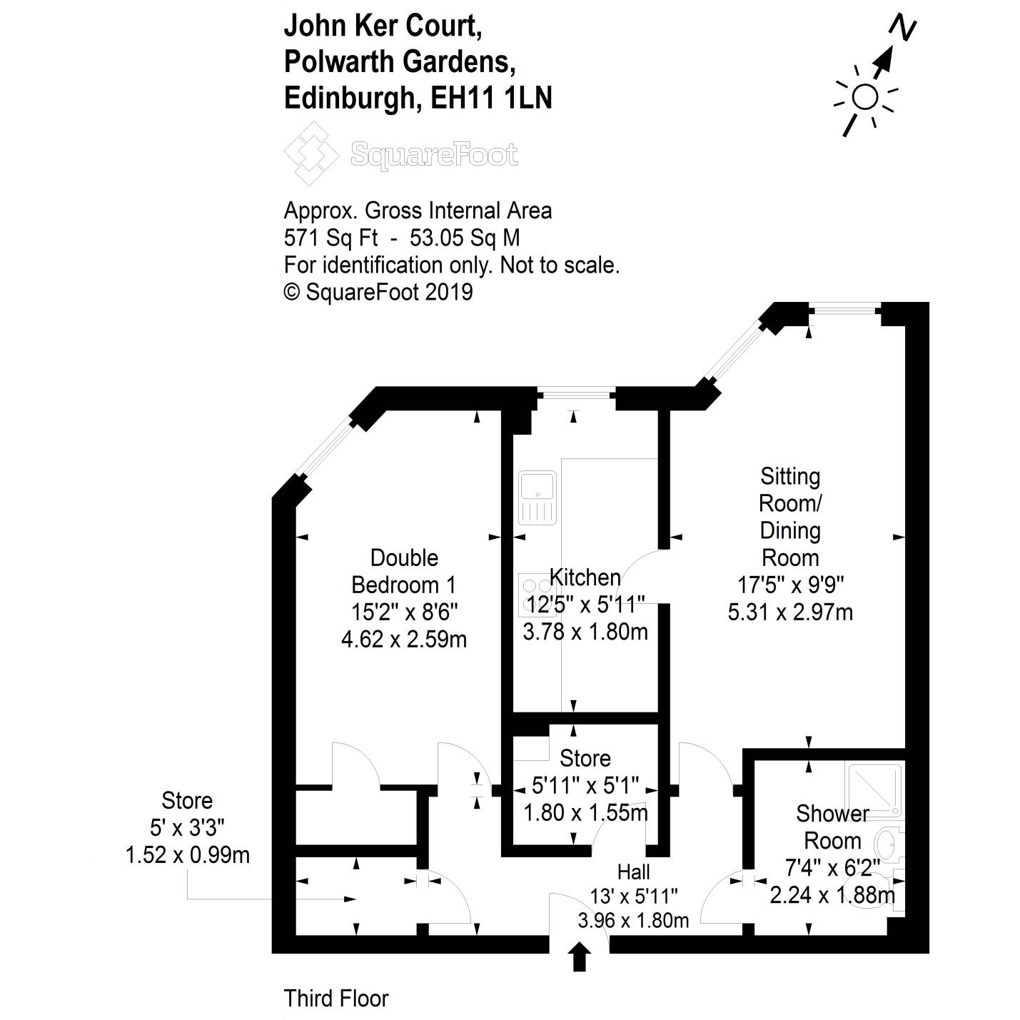 1 Bedrooms  for sale in John Ker Court, 42/22 Polwarth Gardens, Polwarth EH11