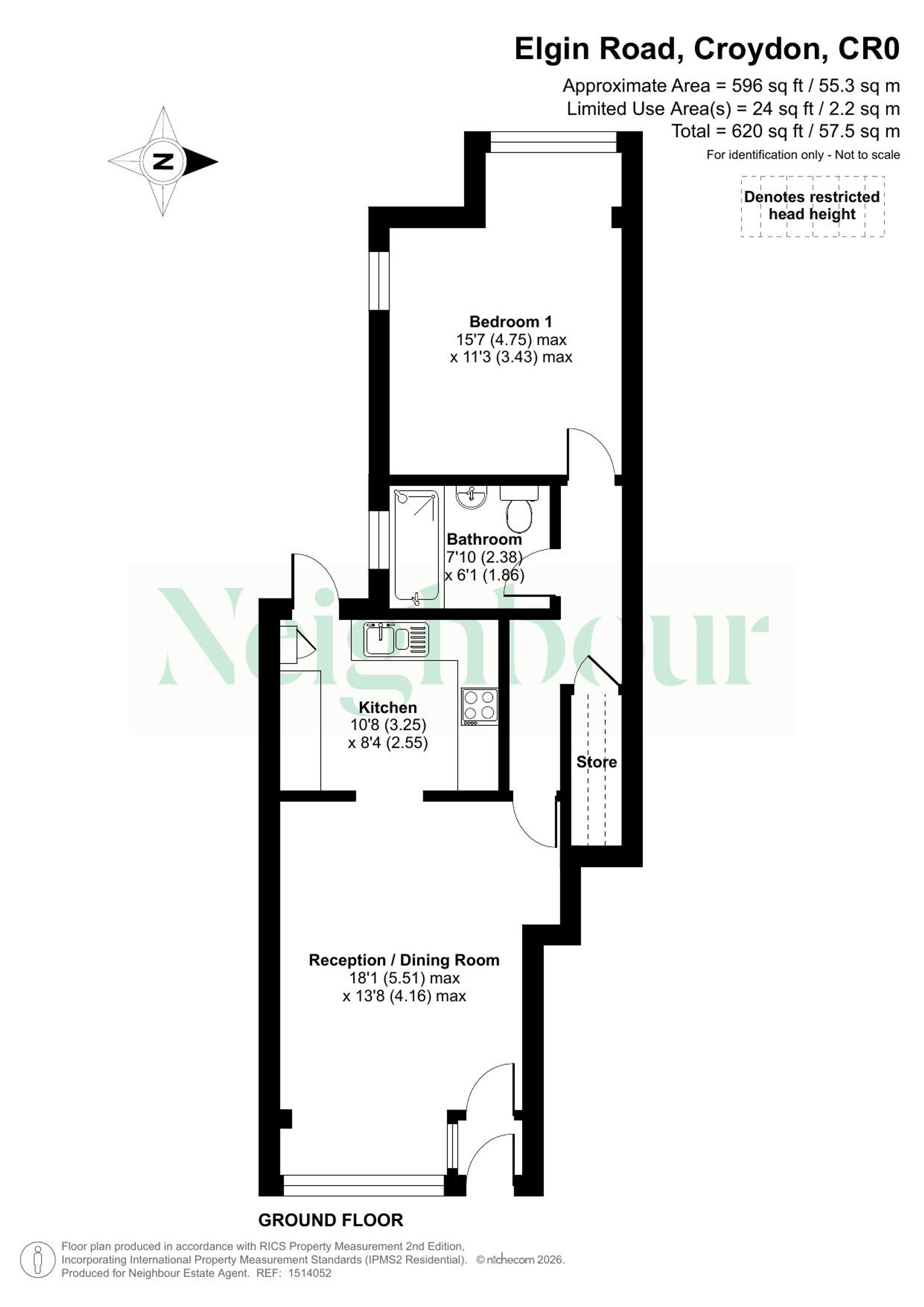 71A Elgin Road, Croydon floorplan