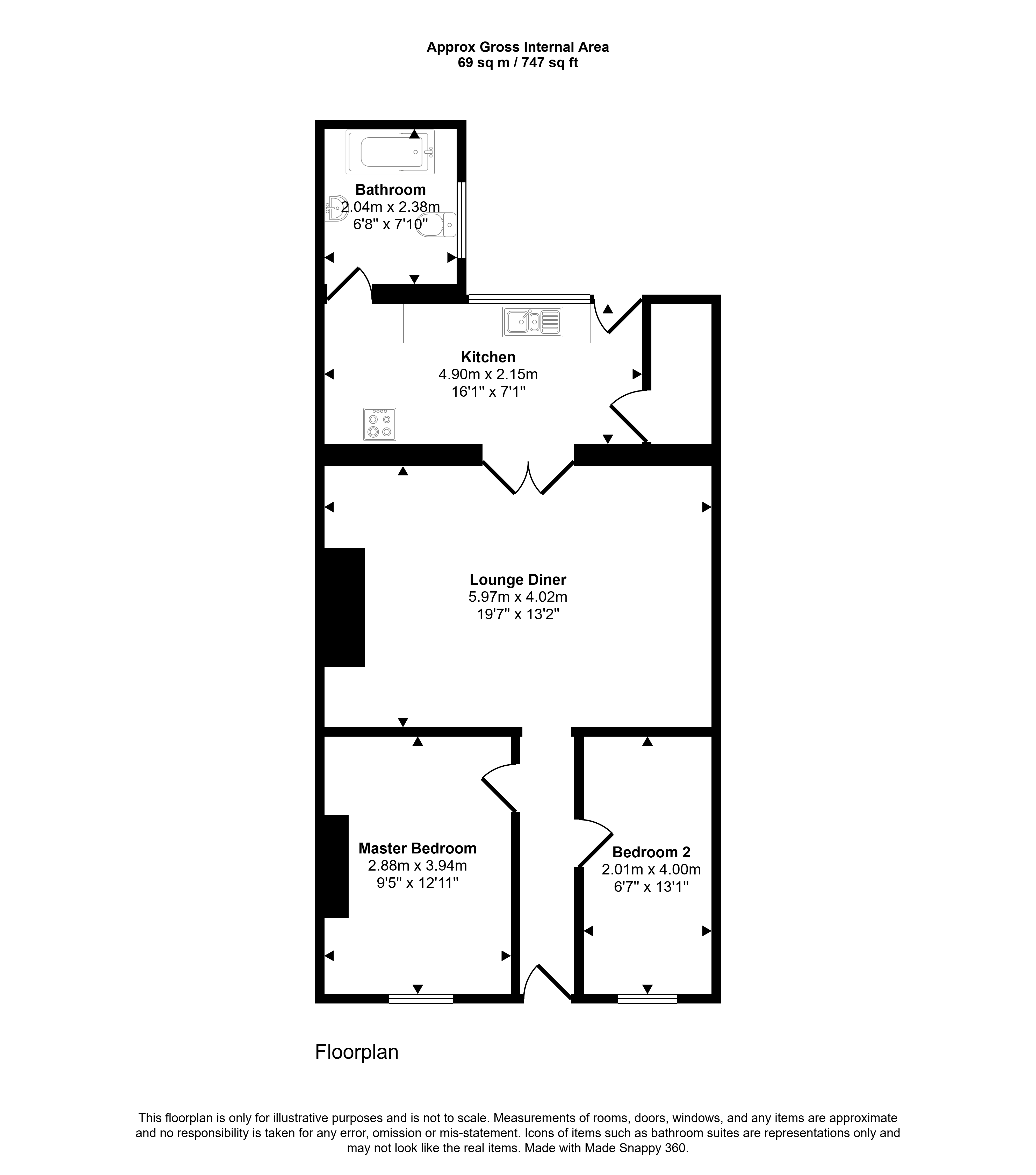 16, Jubilee Terrace, Bedlington floorplan