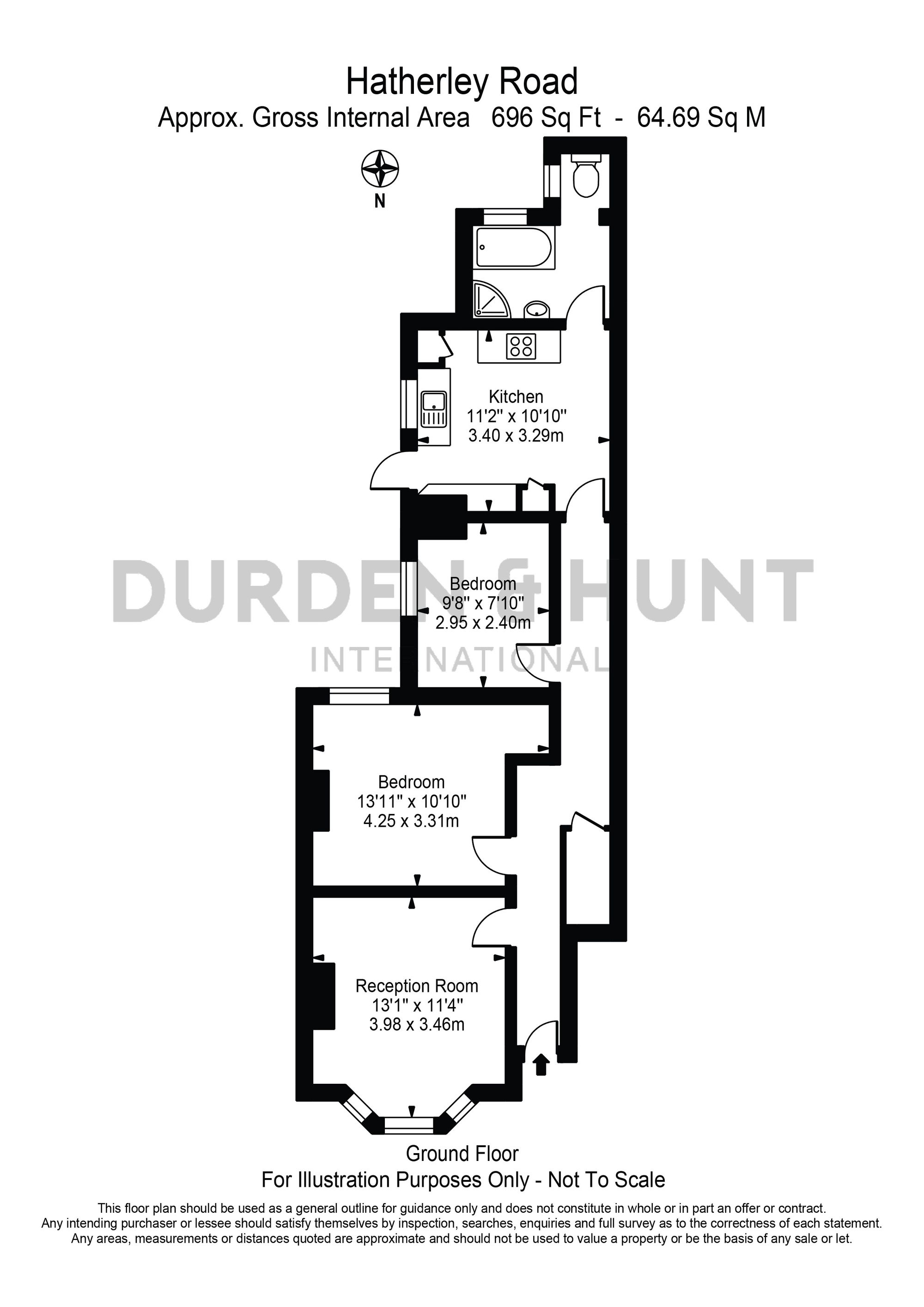 83 Hatherley Road, London floorplan