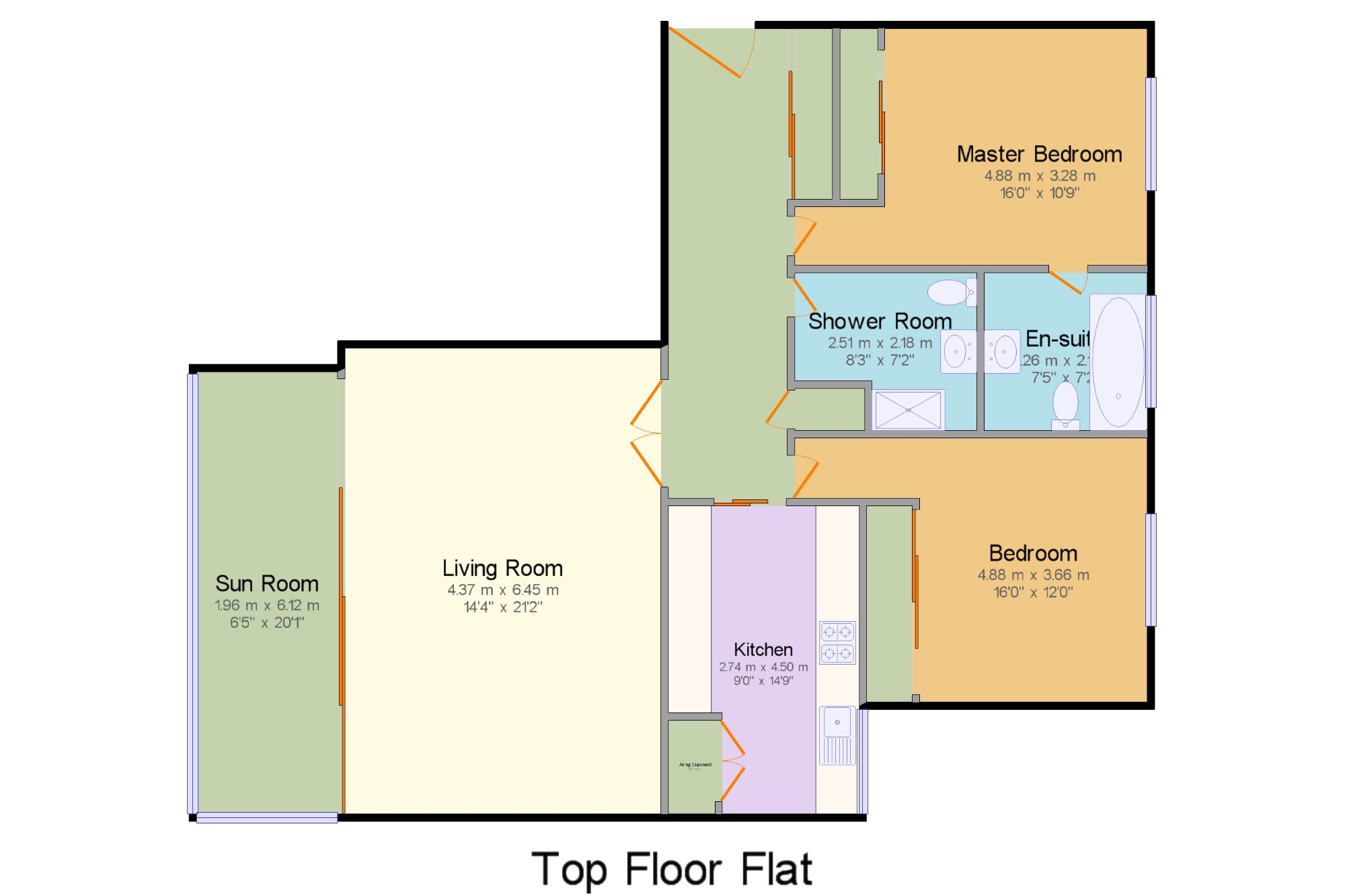 2 Bedrooms Flat for sale in Clive Court, Grand Parade, Eastbourne, East Sussex BN21