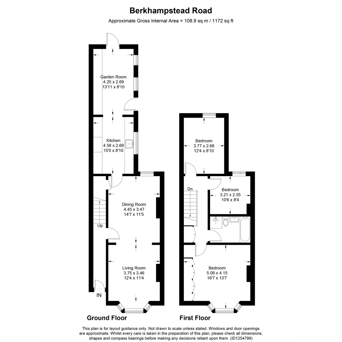 198, Berkhampstead Road, Chesham floorplan