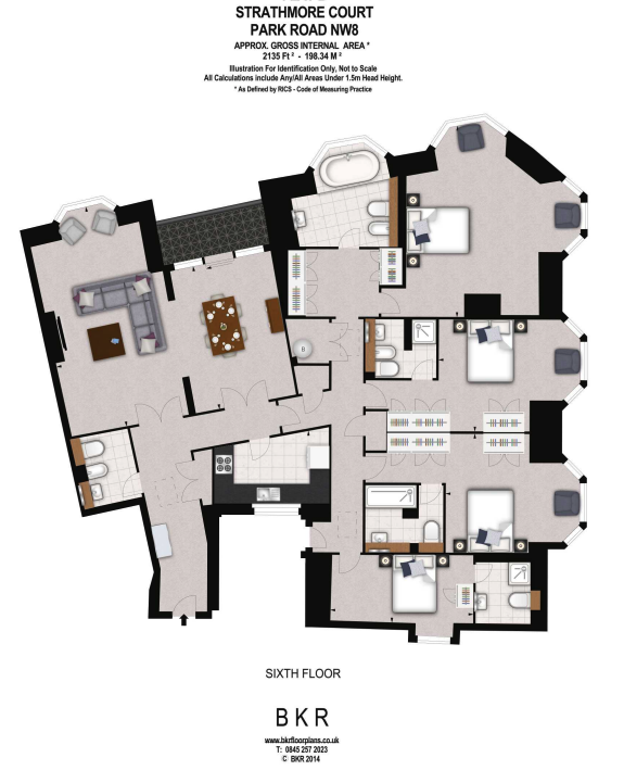 Strathmore Court, London floorplan