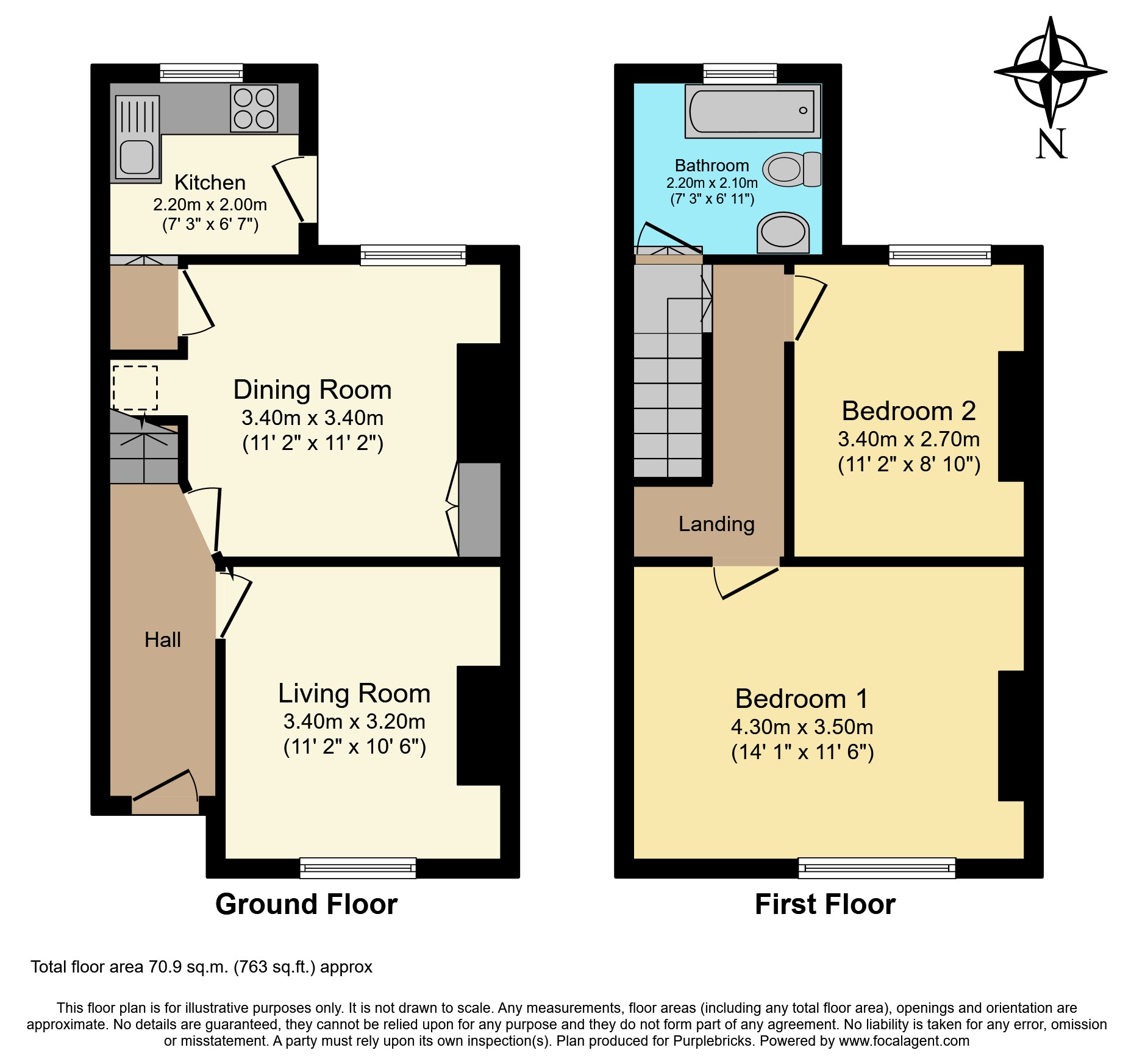 Parkfield Avenue, Manchester M14, 2 bedroom terraced house for sale