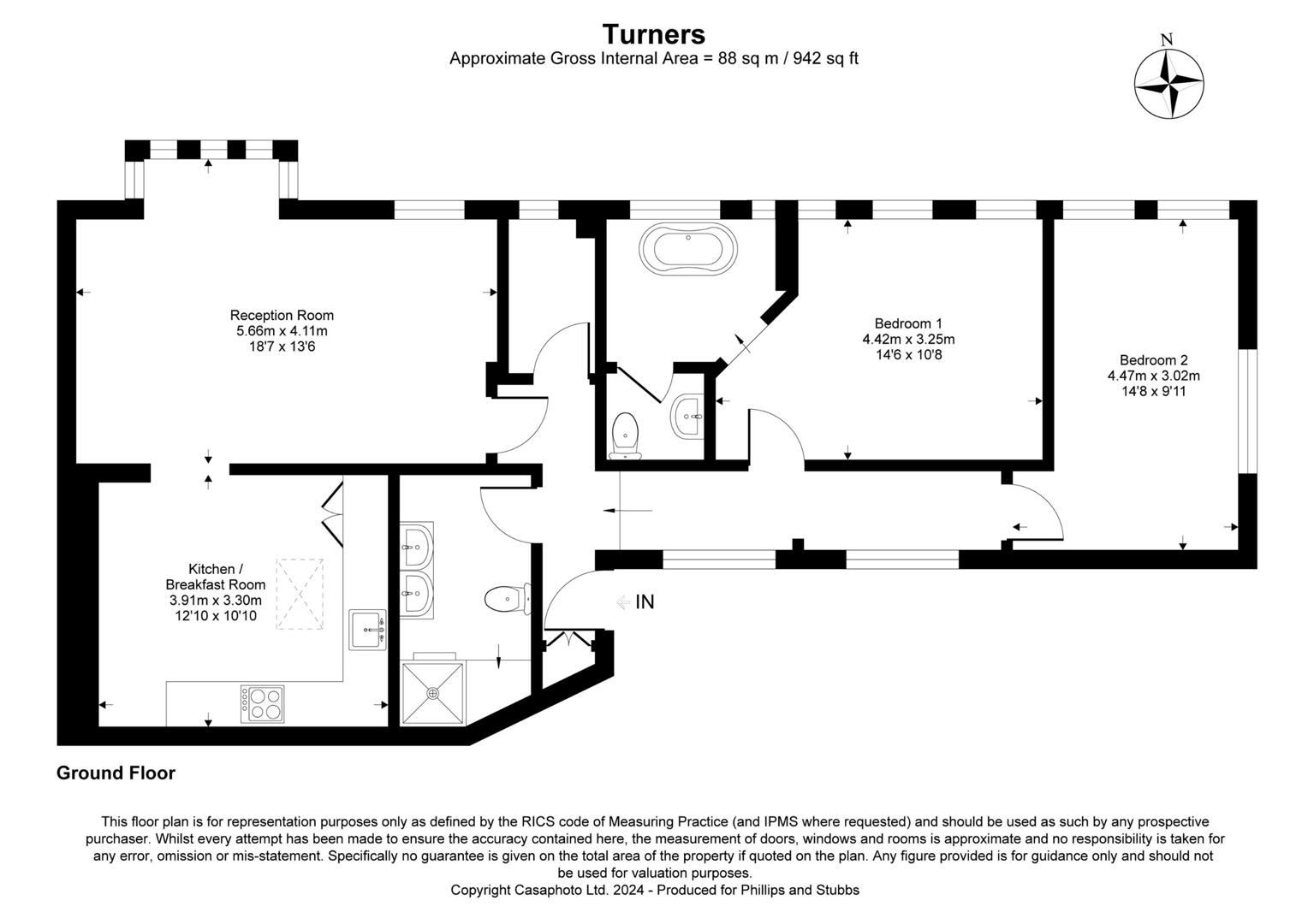 Turners, School Hill, Winchelsea floorplan
