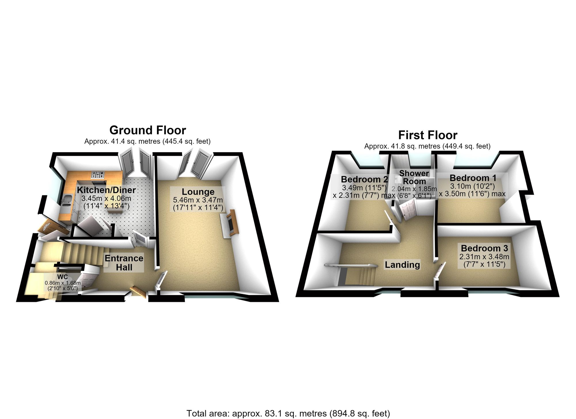 37 Abbey Road, Wellingborough floorplan
