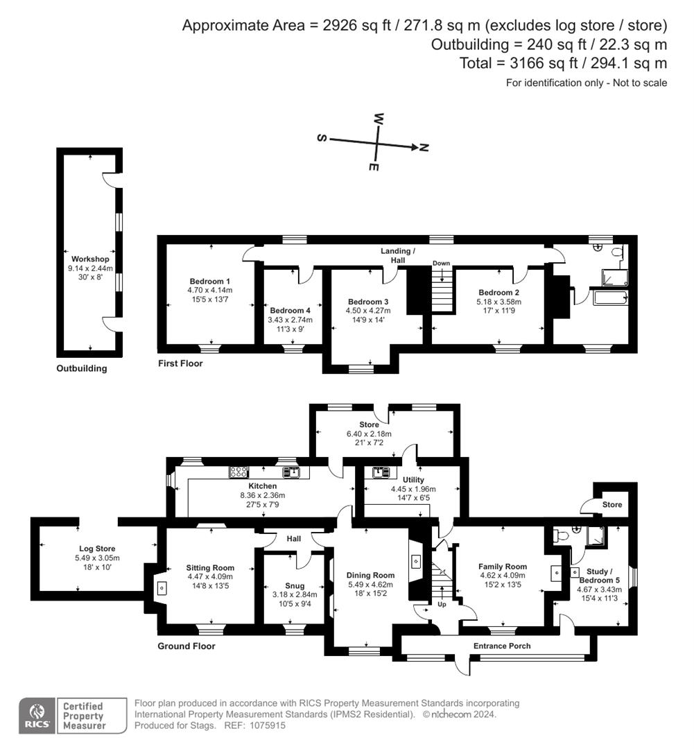 Whites Farmhouse, Beaworthy floorplan