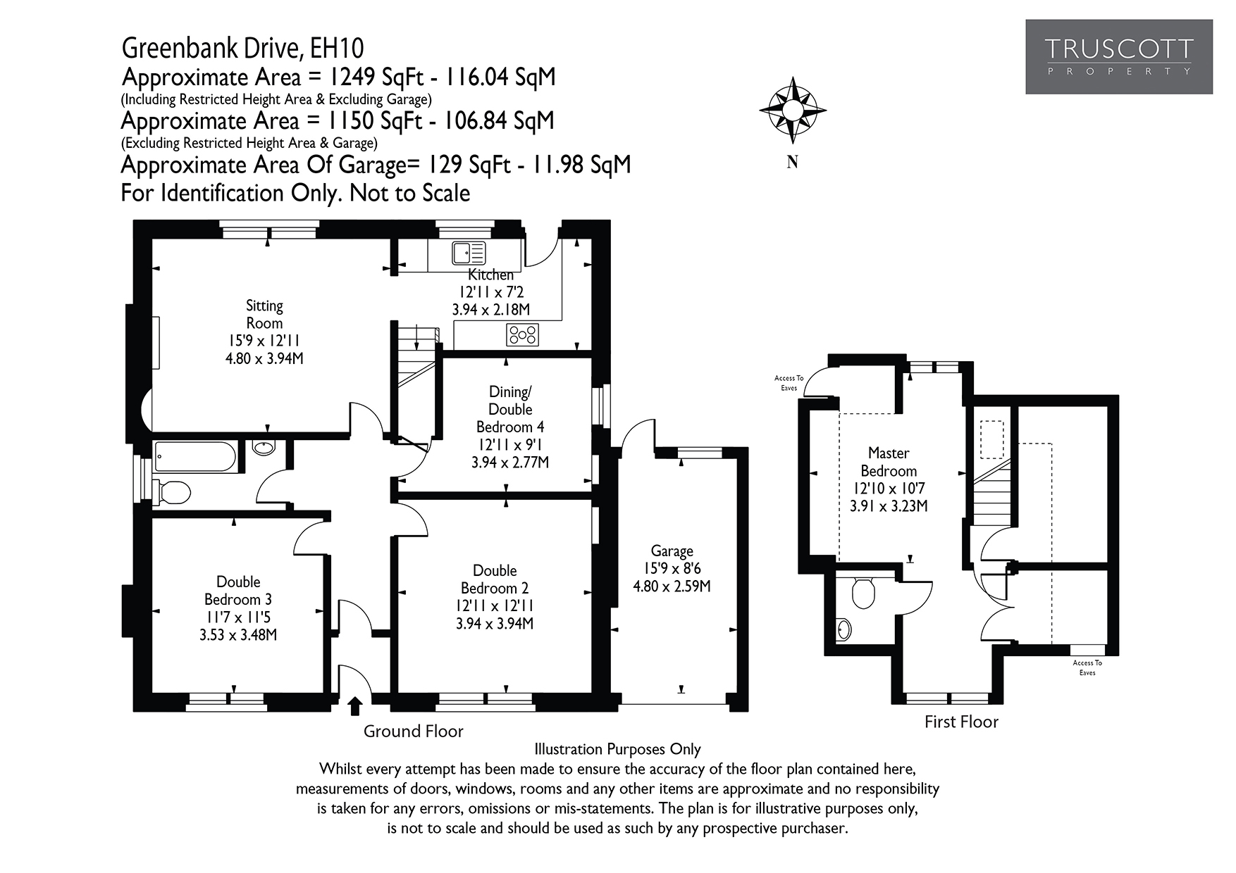 43, Greenbank Drive, EDINBURGH floorplan