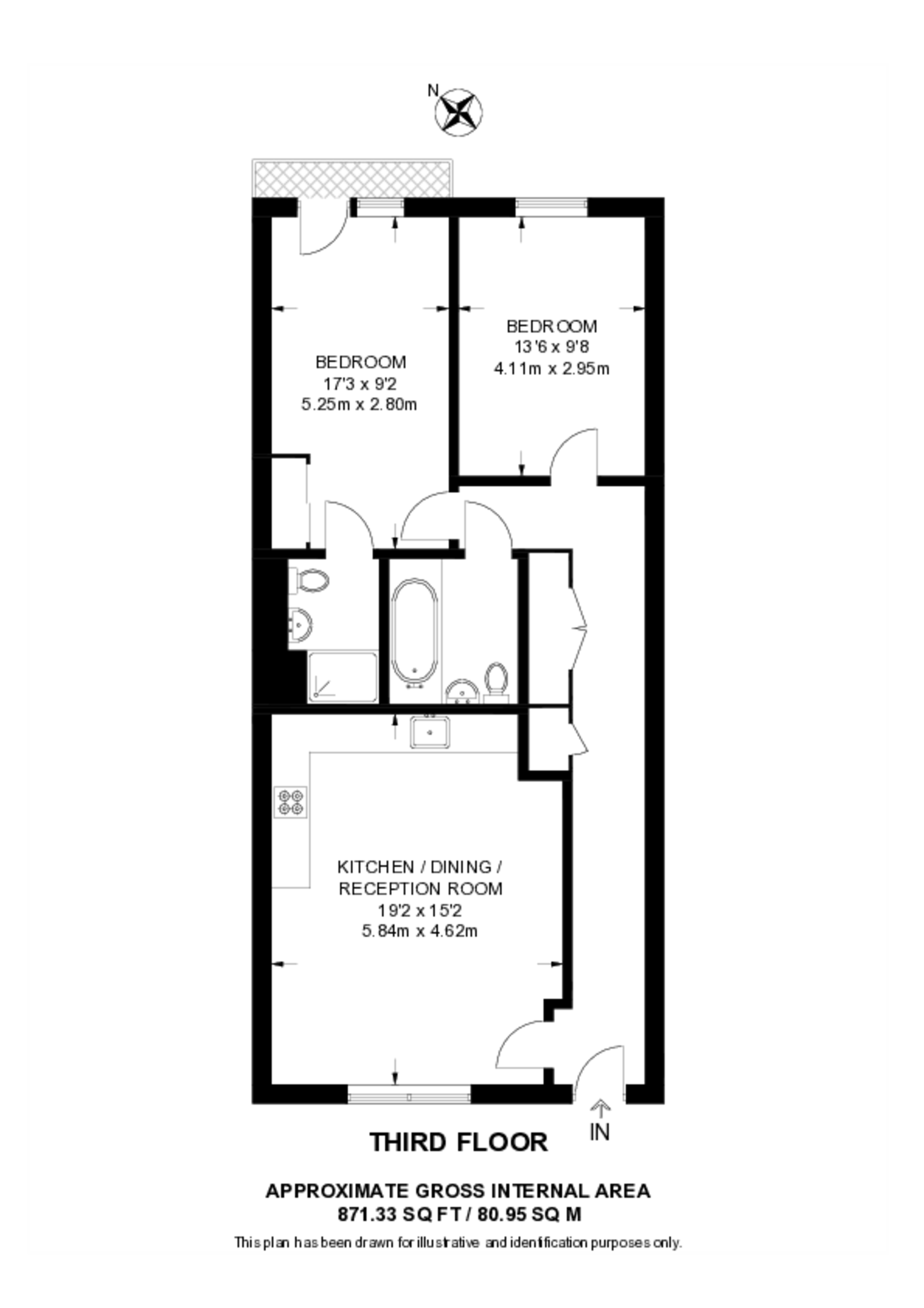 Bodiam Court, Thornbury Way, Walthamstow, Walthamstow floorplan