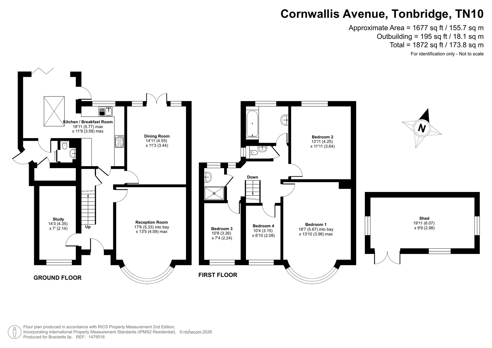 81 Cornwallis Avenue, Tonbridge floorplan