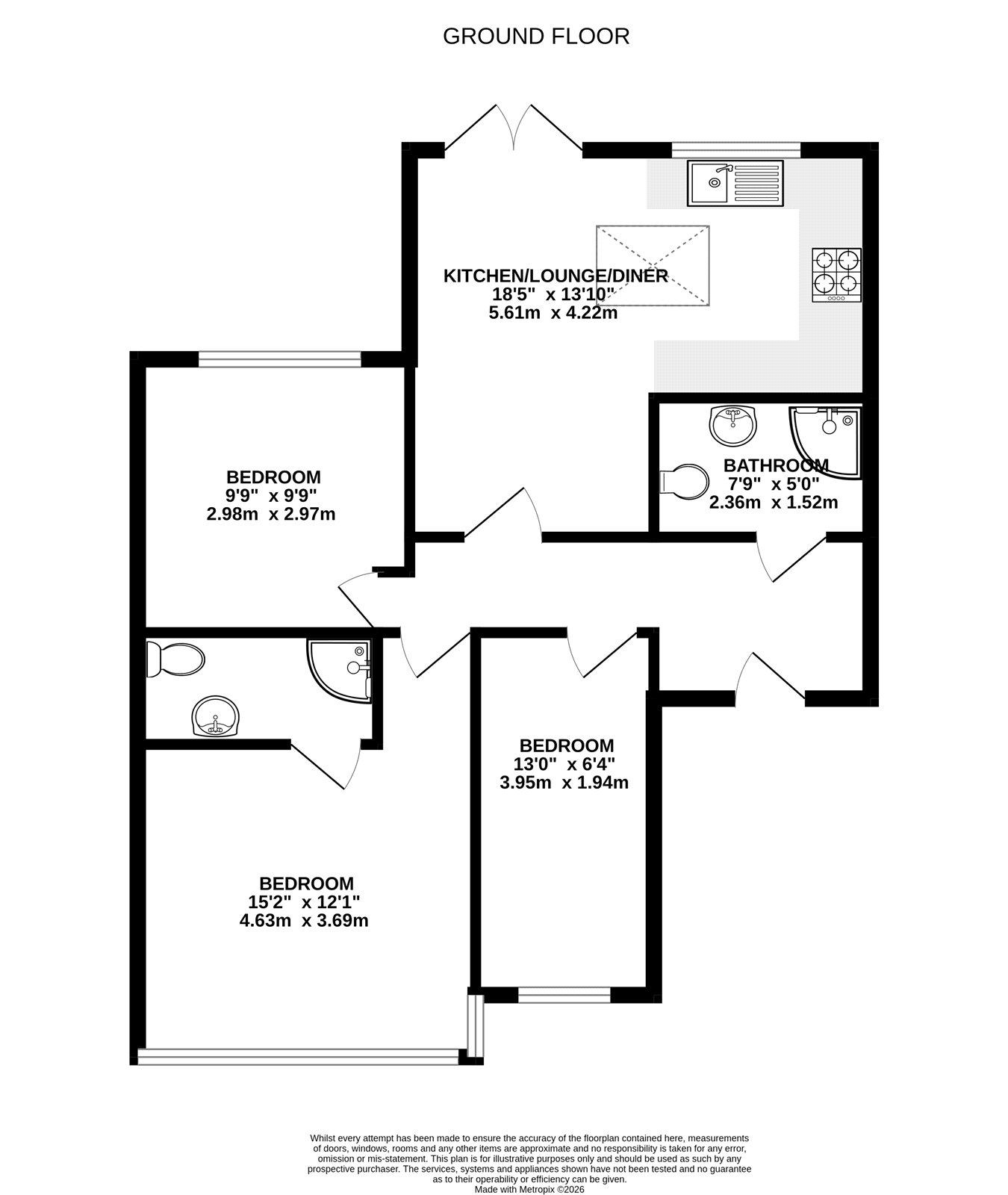 36, Upper Weybourne Lane, Surrey floorplan