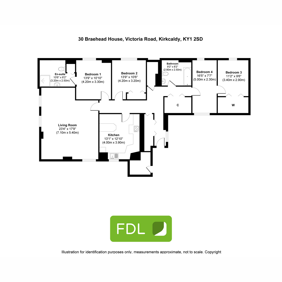 30, Braehead House, Victoria Road, Kirkcaldy floorplan