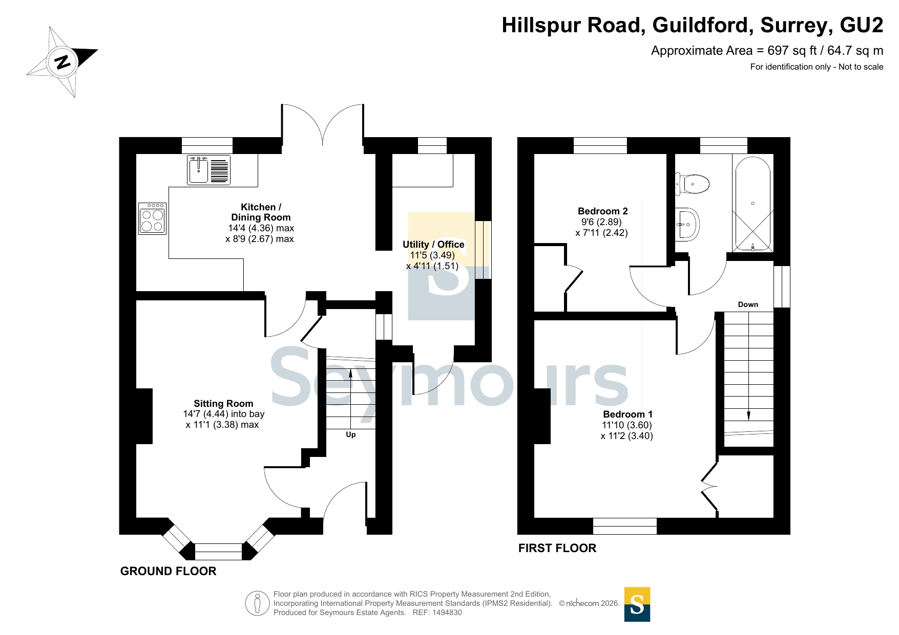 15, Hillspur Road, Surrey floorplan