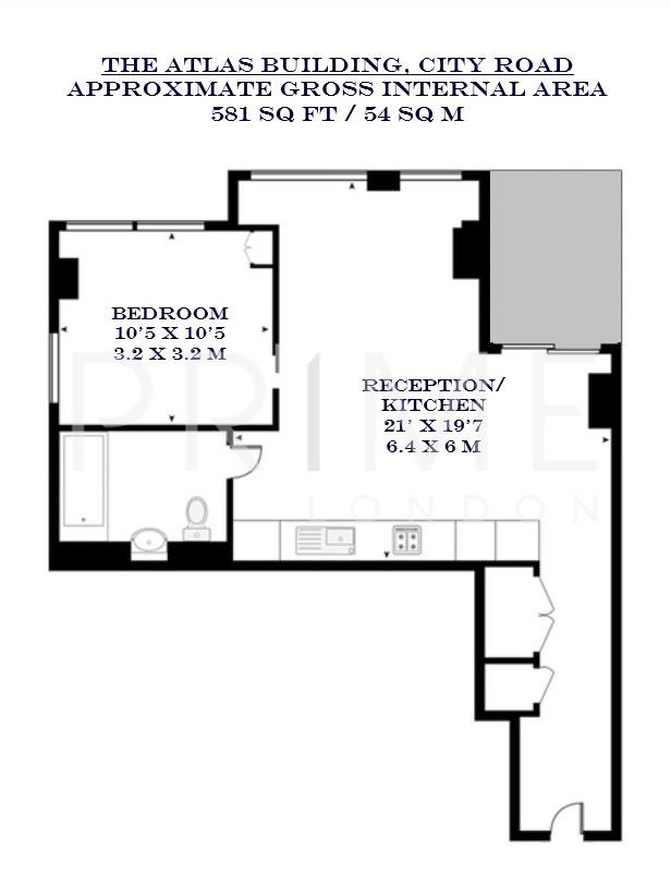 2203, The Atlas Building, 145 City Road floorplan