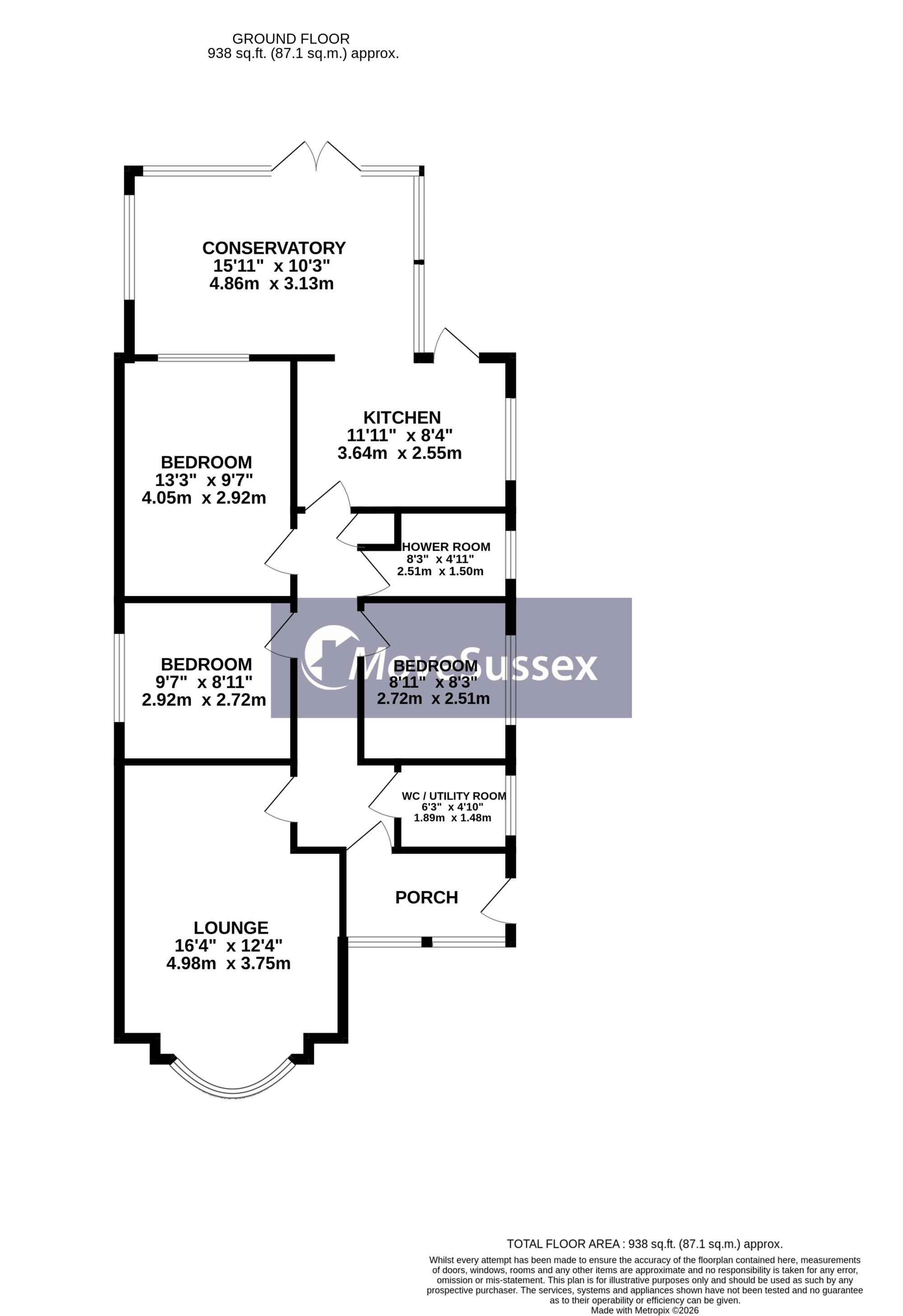 8, Lancing Way, Polegate floorplan