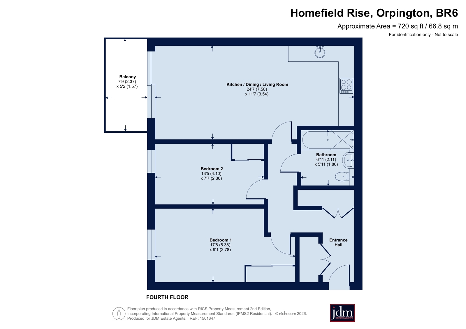 28, Brunswick House, Orpington floorplan