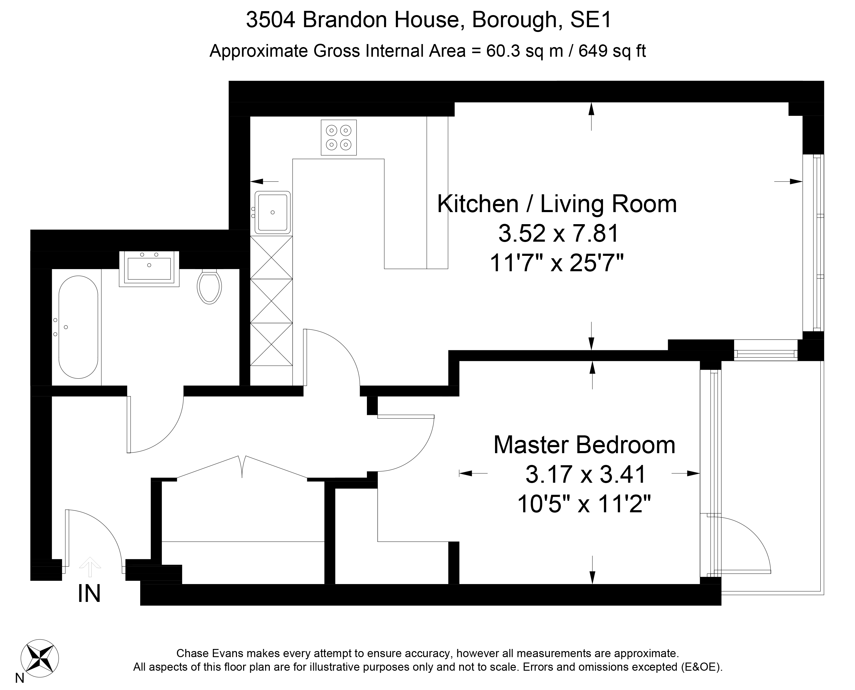 1 Bedrooms Flat to rent in Brandon House, Borough High Street, Borough SE1