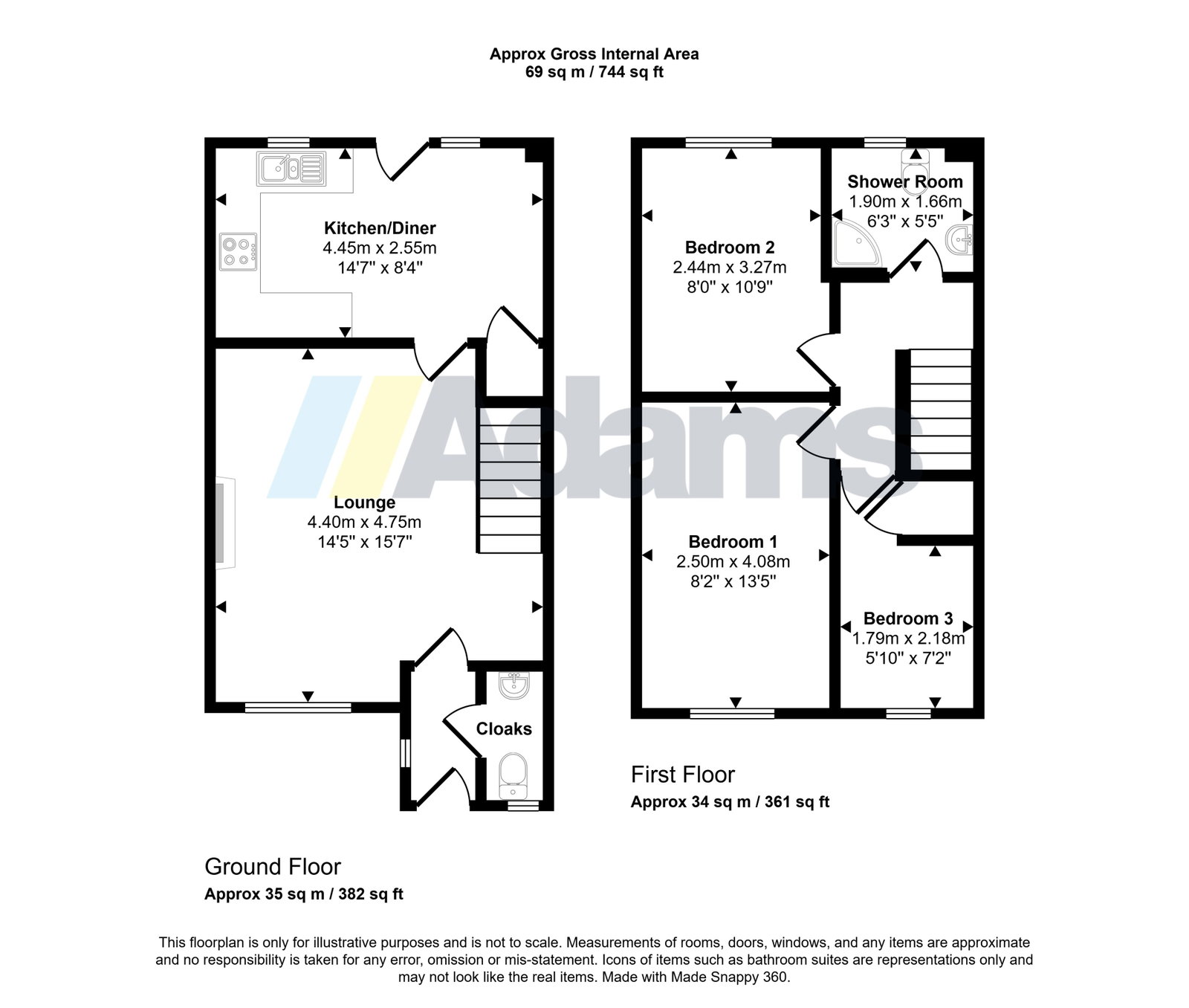 16, Wallsend Court, Widnes floorplan