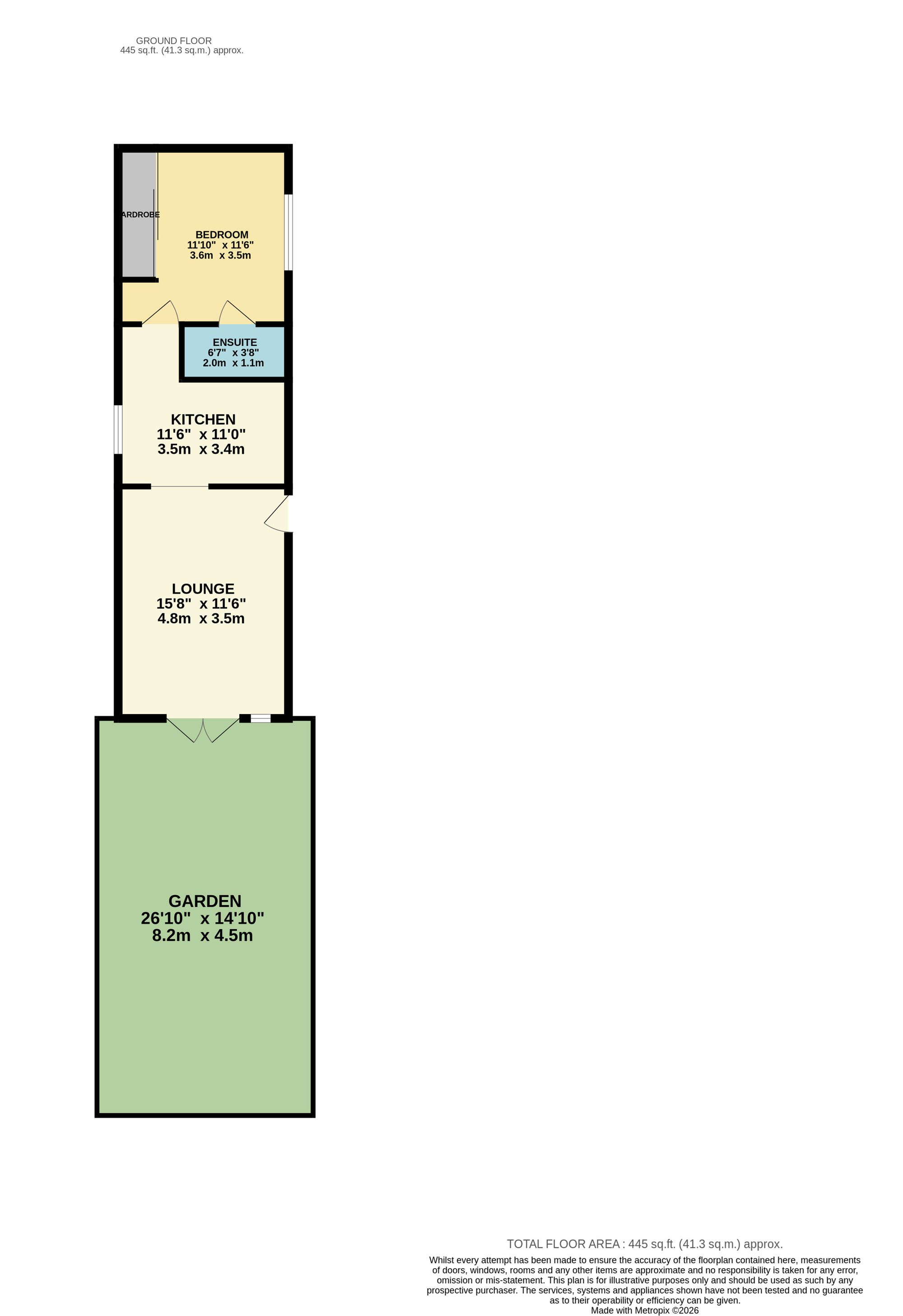 1121b Christchurch Road, Bournemouth floorplan