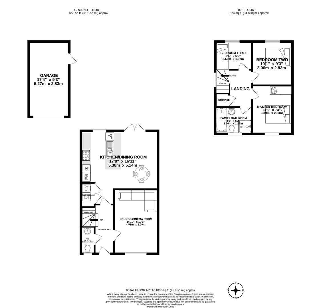 54, Spinners Avenue, Preston floorplan