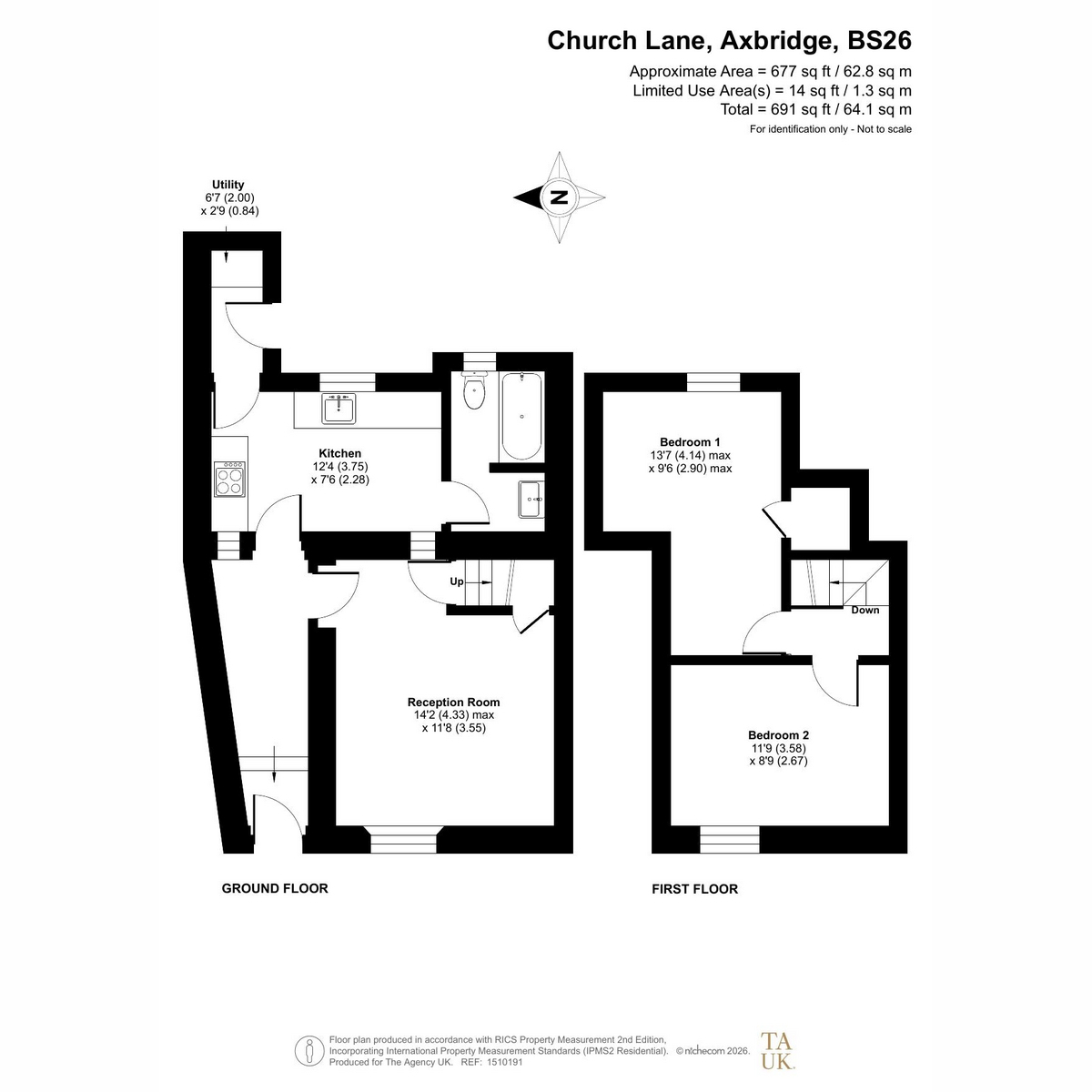2, Church Lane, Axbridge floorplan