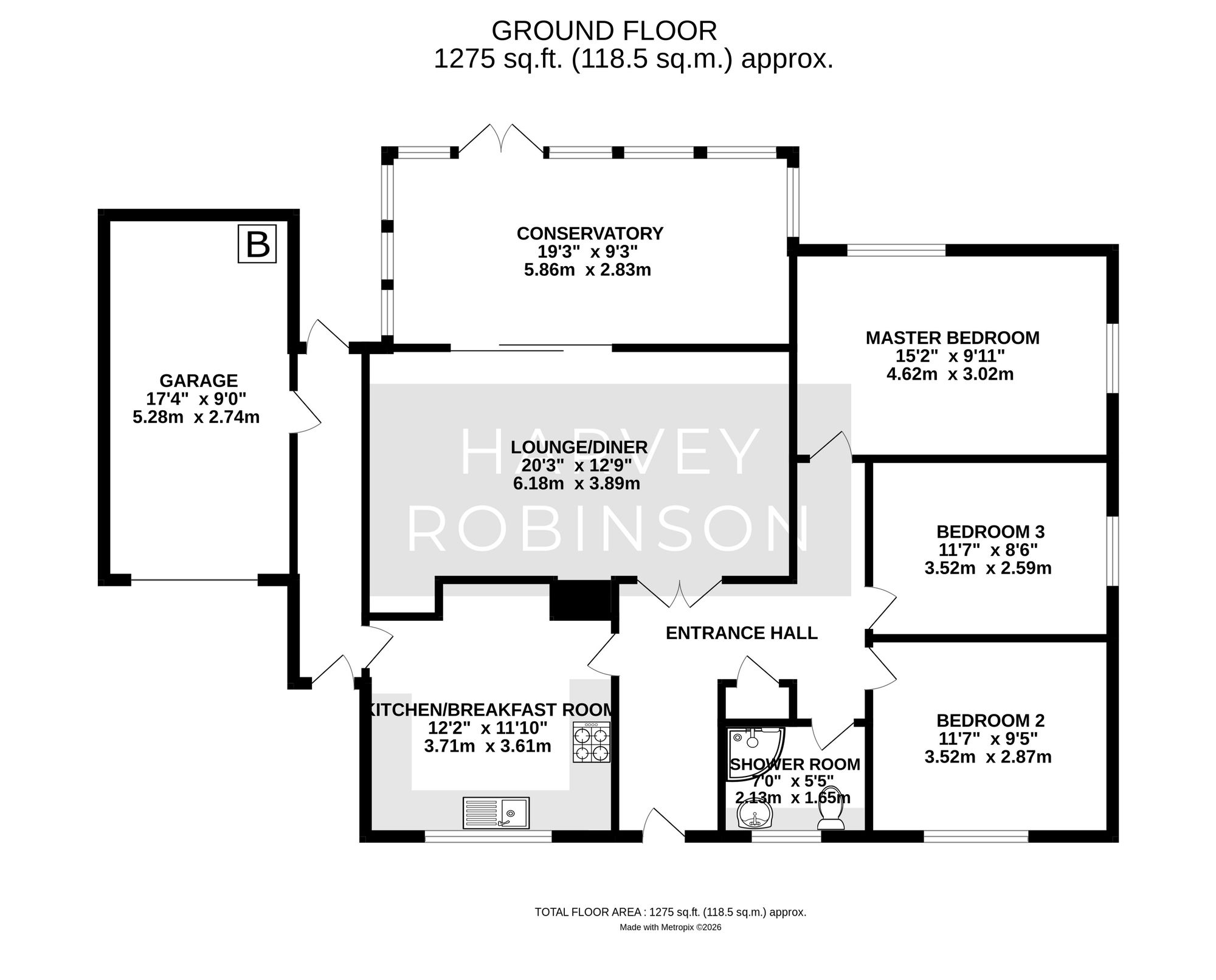 20 Orchard Lane, Huntingdon floorplan