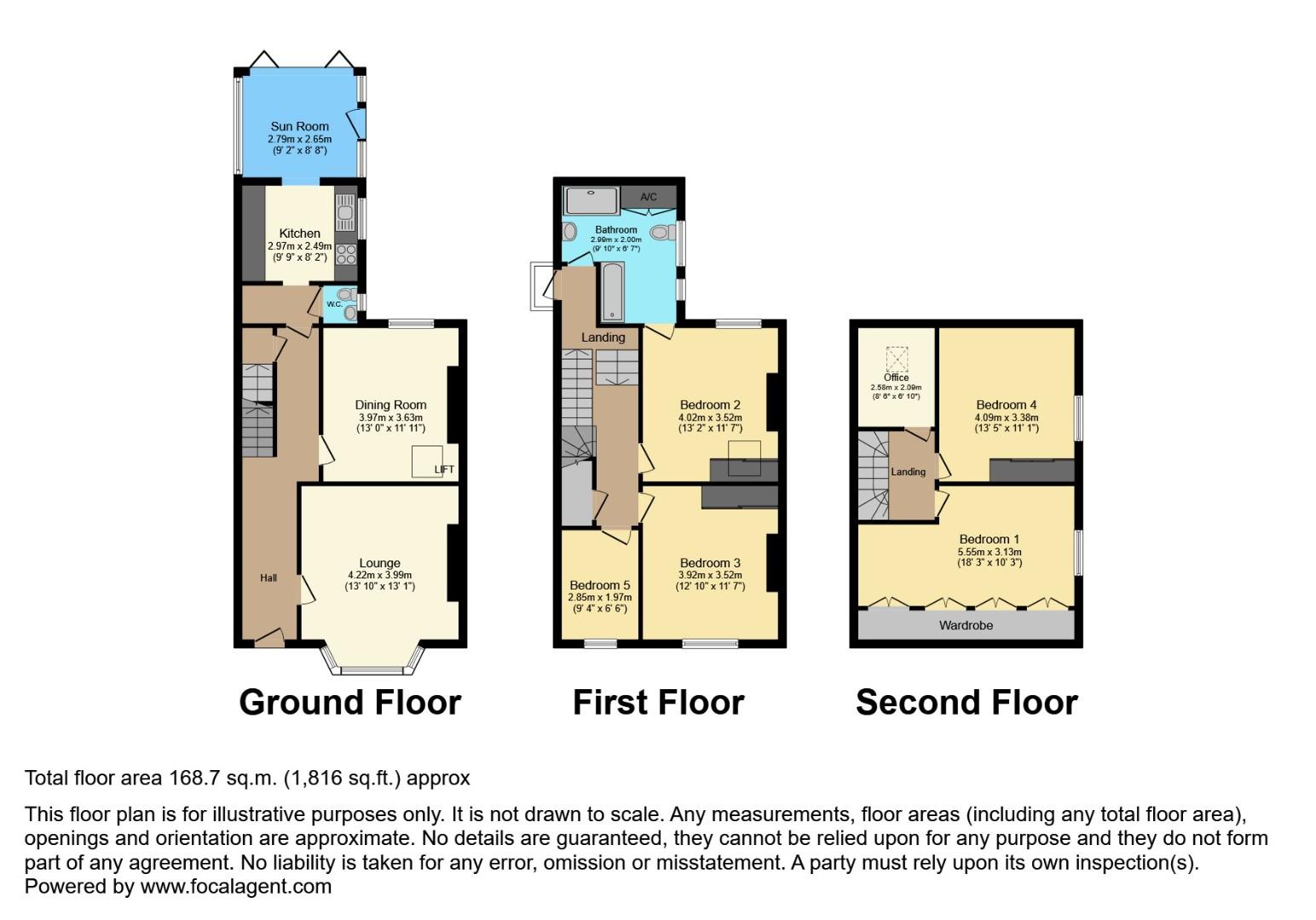 56, Watson Road, Sheffield floorplan