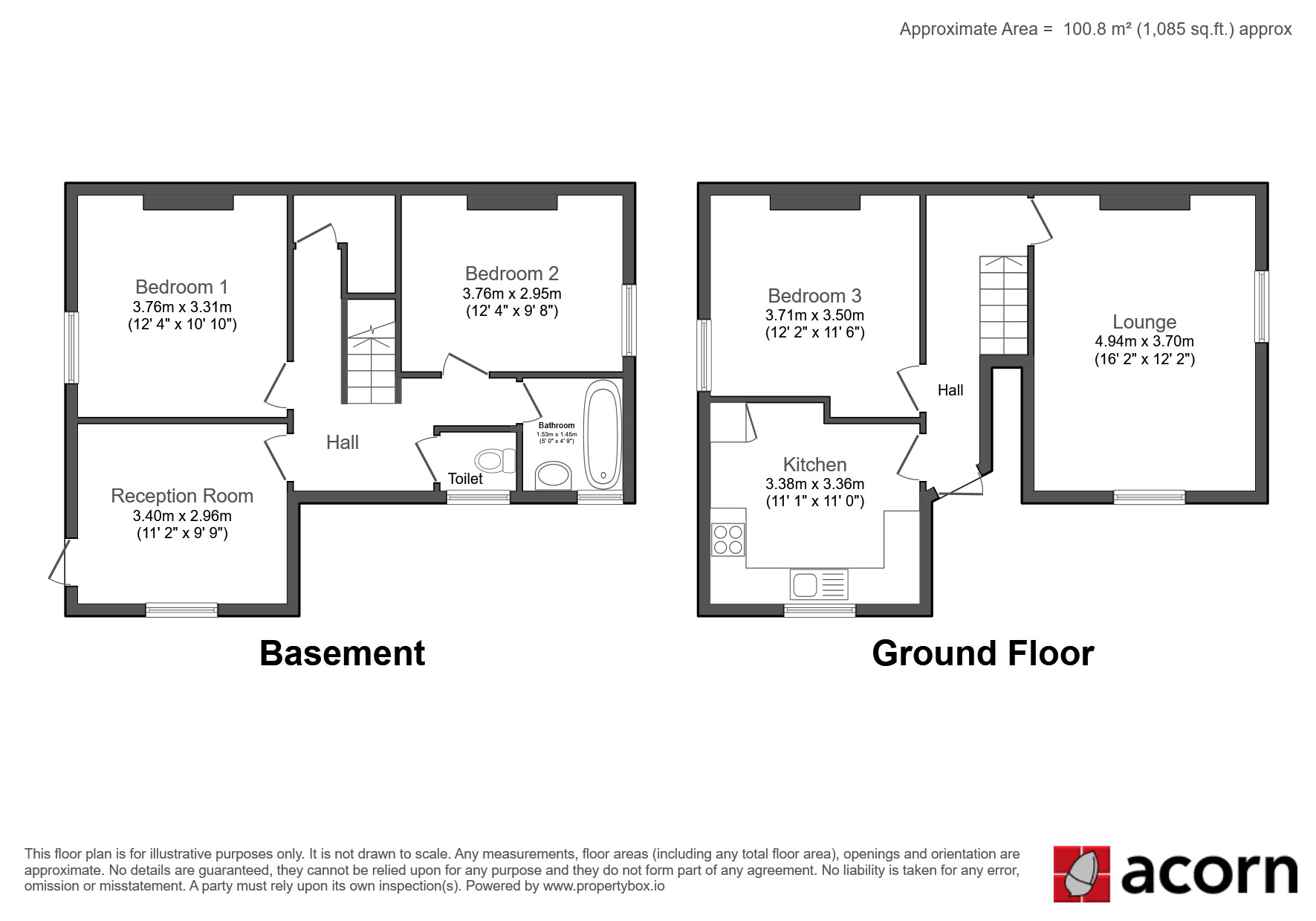 37A, Hainthorpe Road, London floorplan