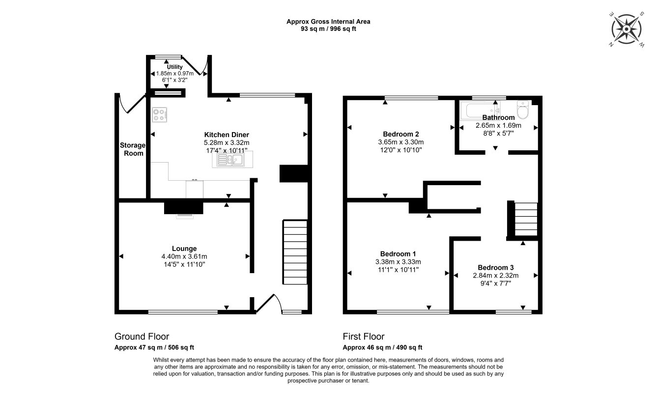 10, Thirlmere Place, Knottingley floorplan