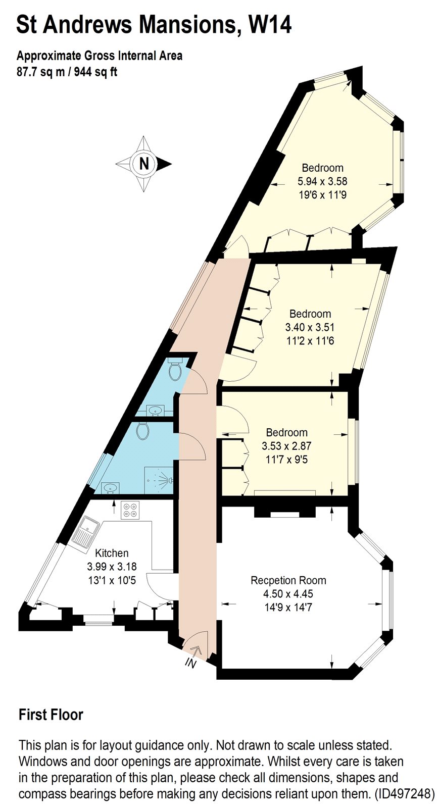 3 Bedrooms Flat for sale in St Andrews Mansions, St Andrews Road, West Kensington, London W14