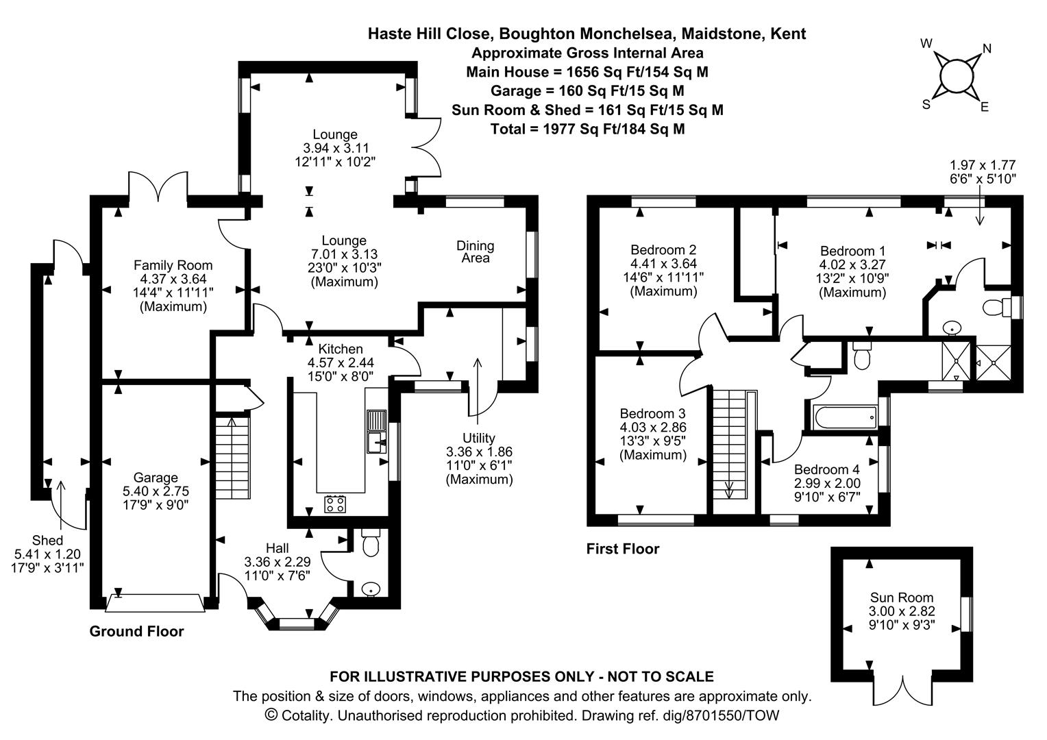 14, Haste Hill Close, Maidstone floorplan