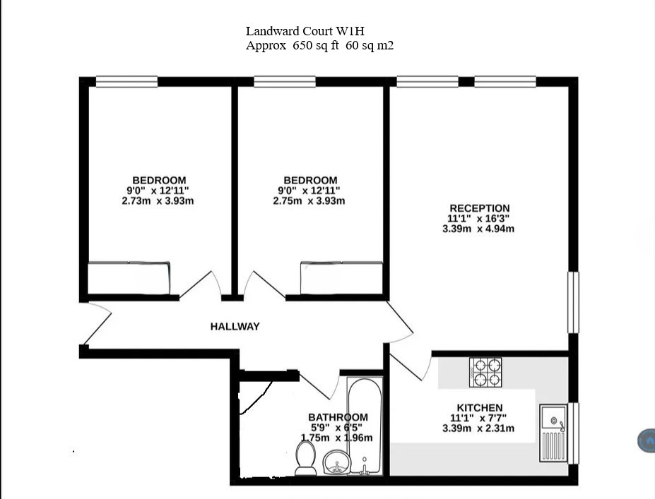 Landward Court, Harrowby Street, London floorplan